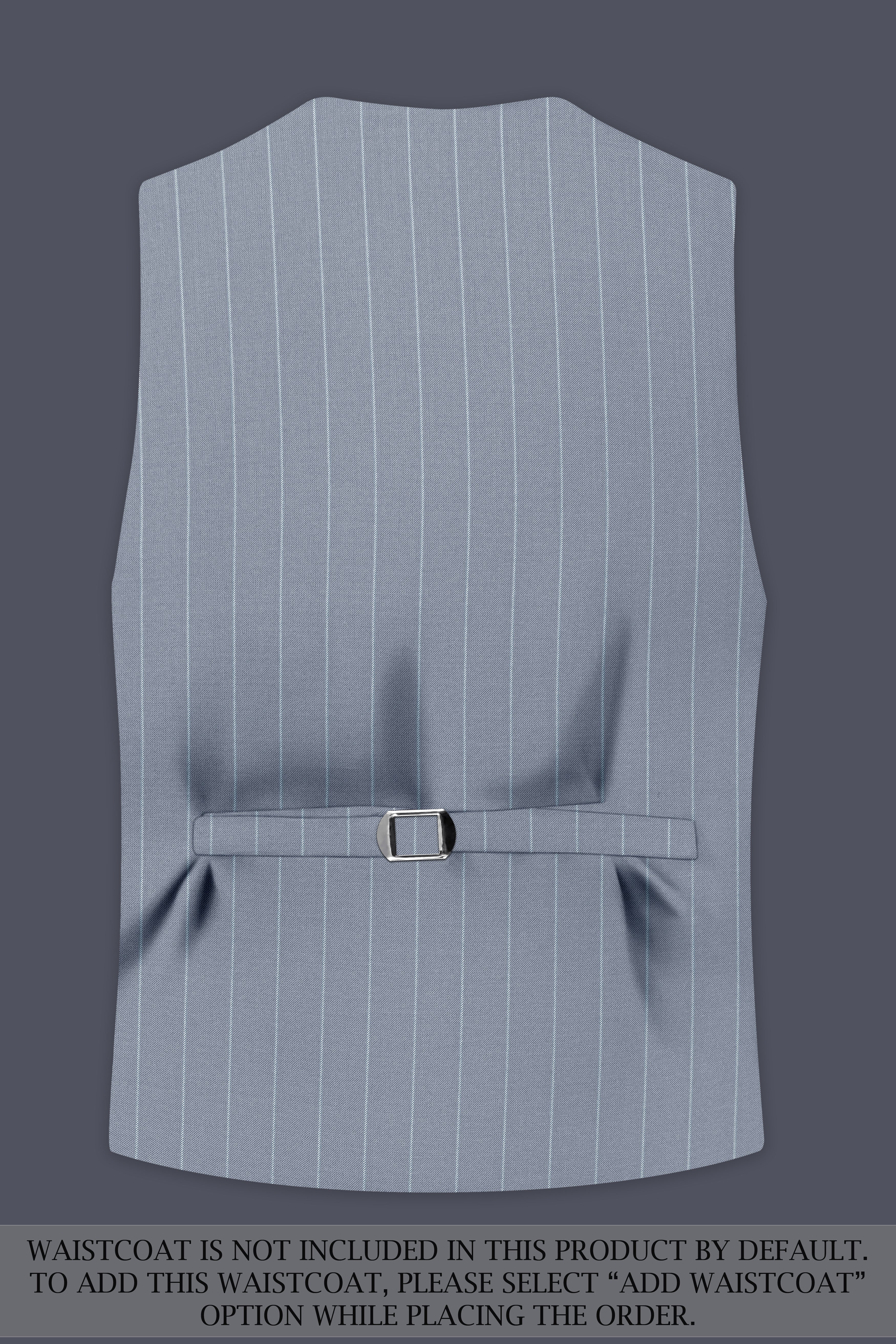 Prestige-Regent Gray And Bright White Chalk Striped Wool Rich Slight Stretch Single Breasted Suit