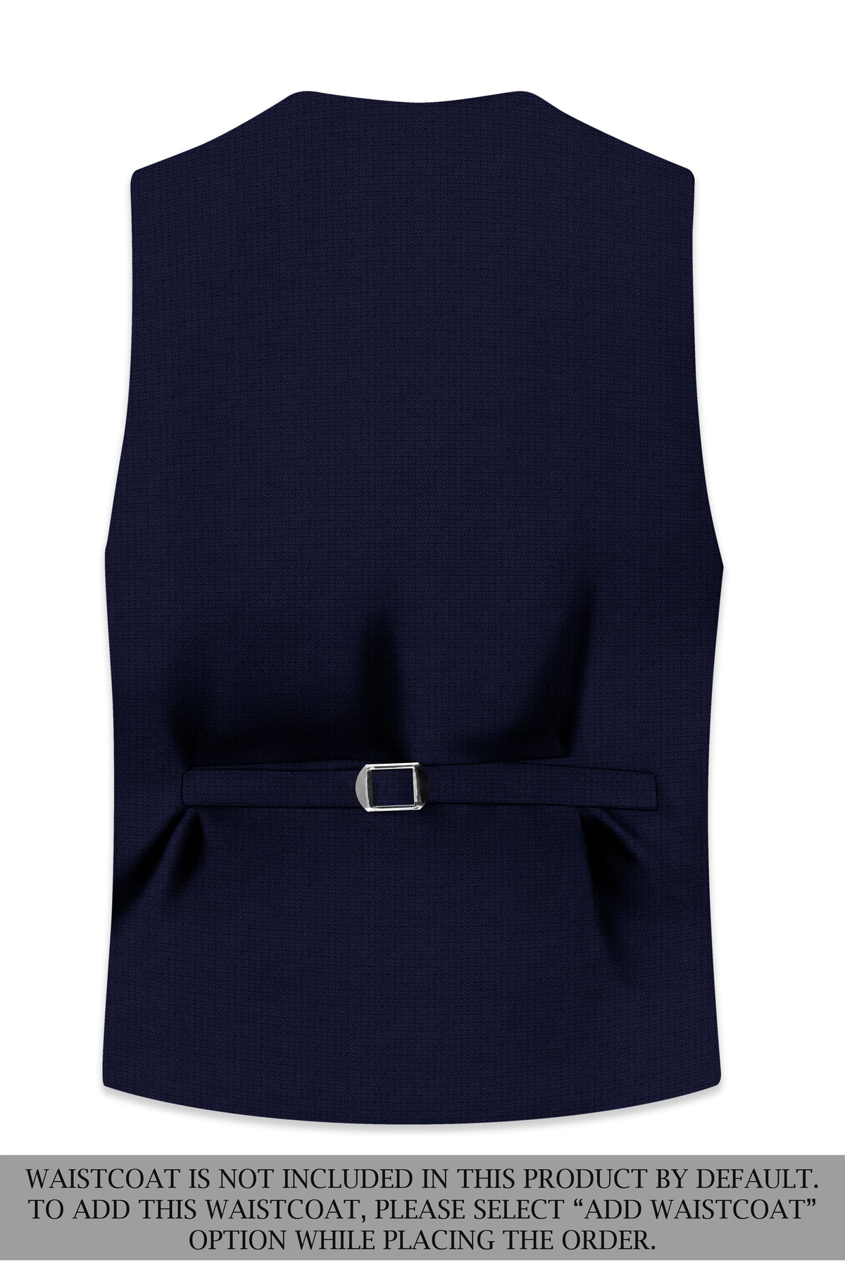 Sapphire-Haiti Blue Diamond Textured Wool Rich Slight Stretch Peak Lapel Tuxedo Suit