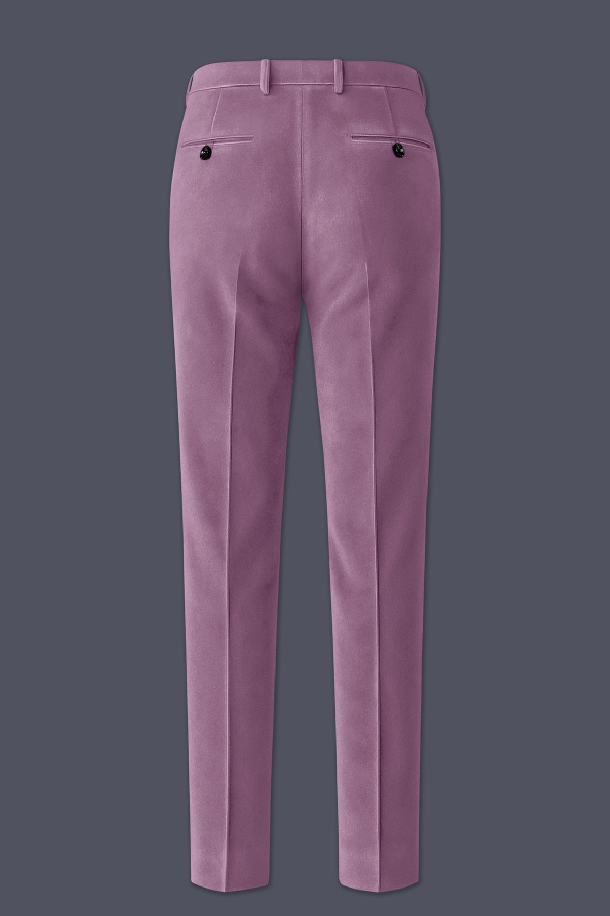 Veloura-Strikemaster Pink Velvet Peak Lapel Tuxedo Suit