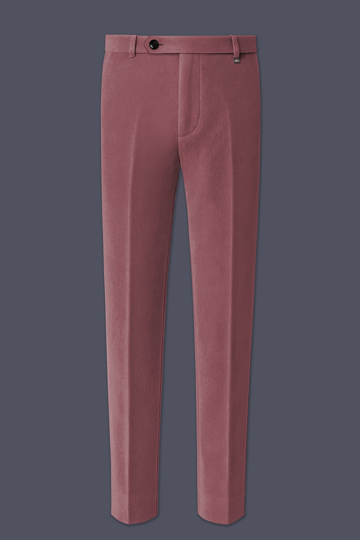 Blush-Pastel Peach Velvet Peak Lapel Tuxedo Suit