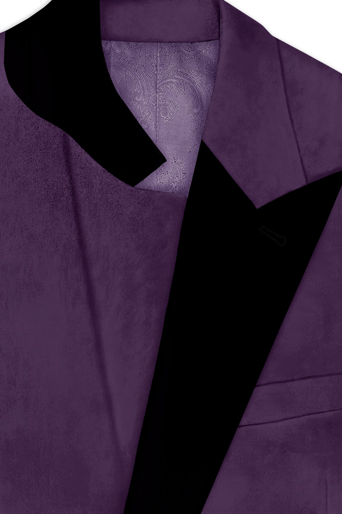 Regal-Royal Purple Velvet Peak Lapel Tuxedo Suit