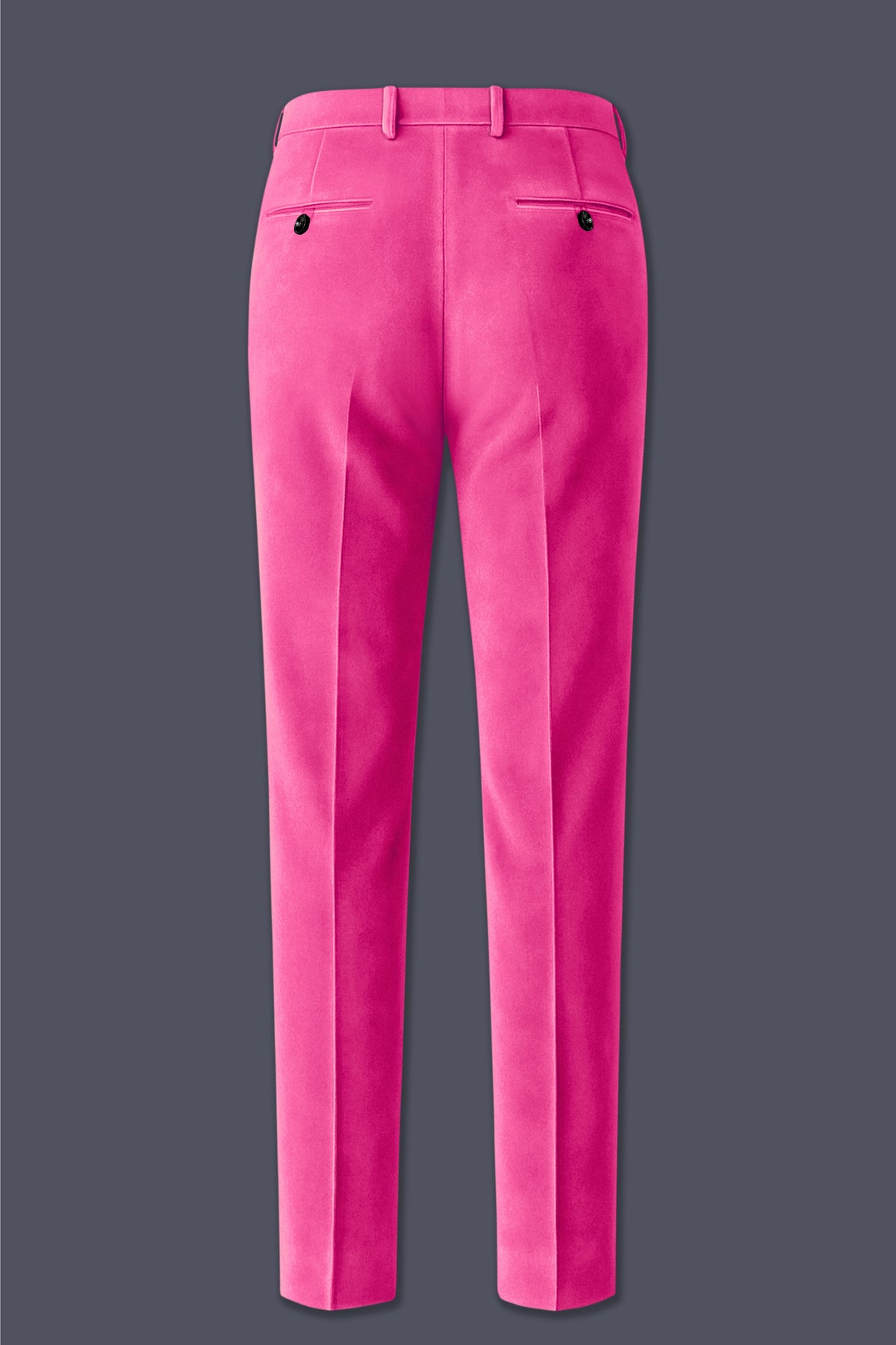 Roselle-Cerise Pink Velvet Peak Lapel Tuxedo Suit