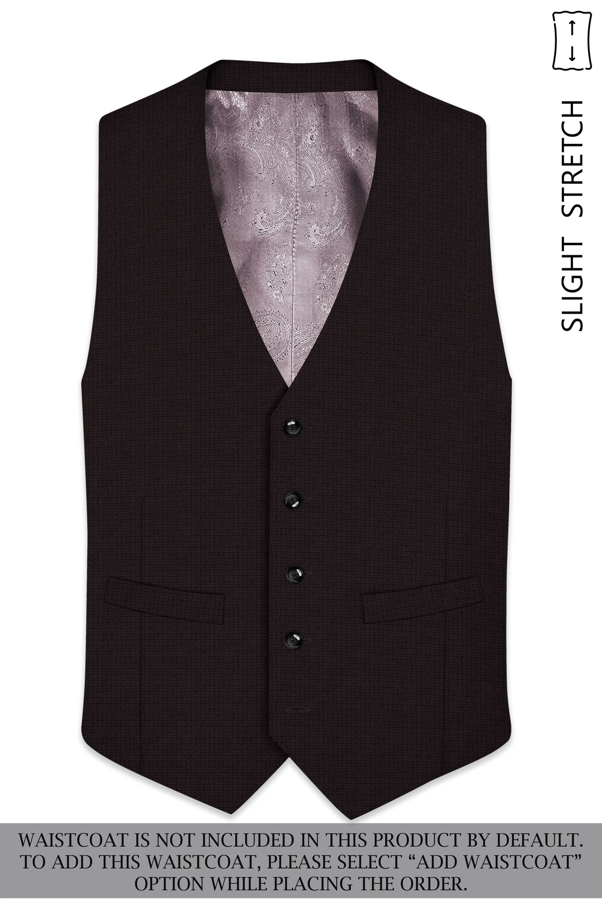 Regency-Cocoa Brown Diamond Textured Wool Rich Slight Stretch Single Breasted Suit