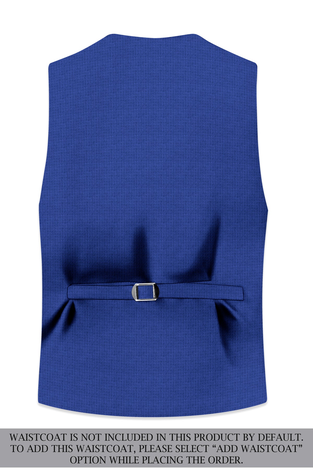 Aurelio-Chambray Blue Diamond Textured Wool Rich Slight Stretch Single Breasted Suit