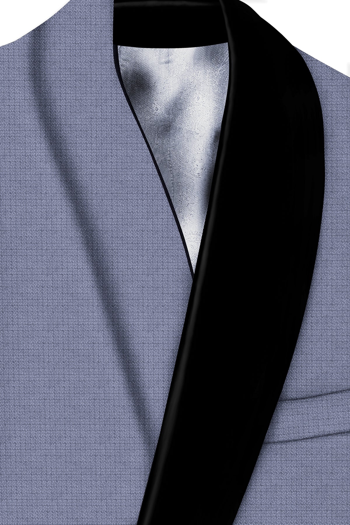Graphite-Shuttle Gray Diamond Textured Wool Rich Slight Stretch Tuxedo Suit
