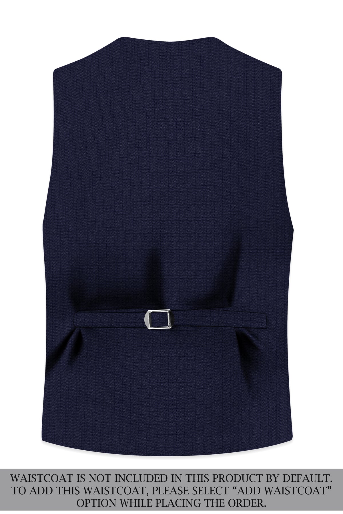 Nocturne-Mirage Navy Diamond Textured Wool Rich Slight Stretch Tuxedo Suit