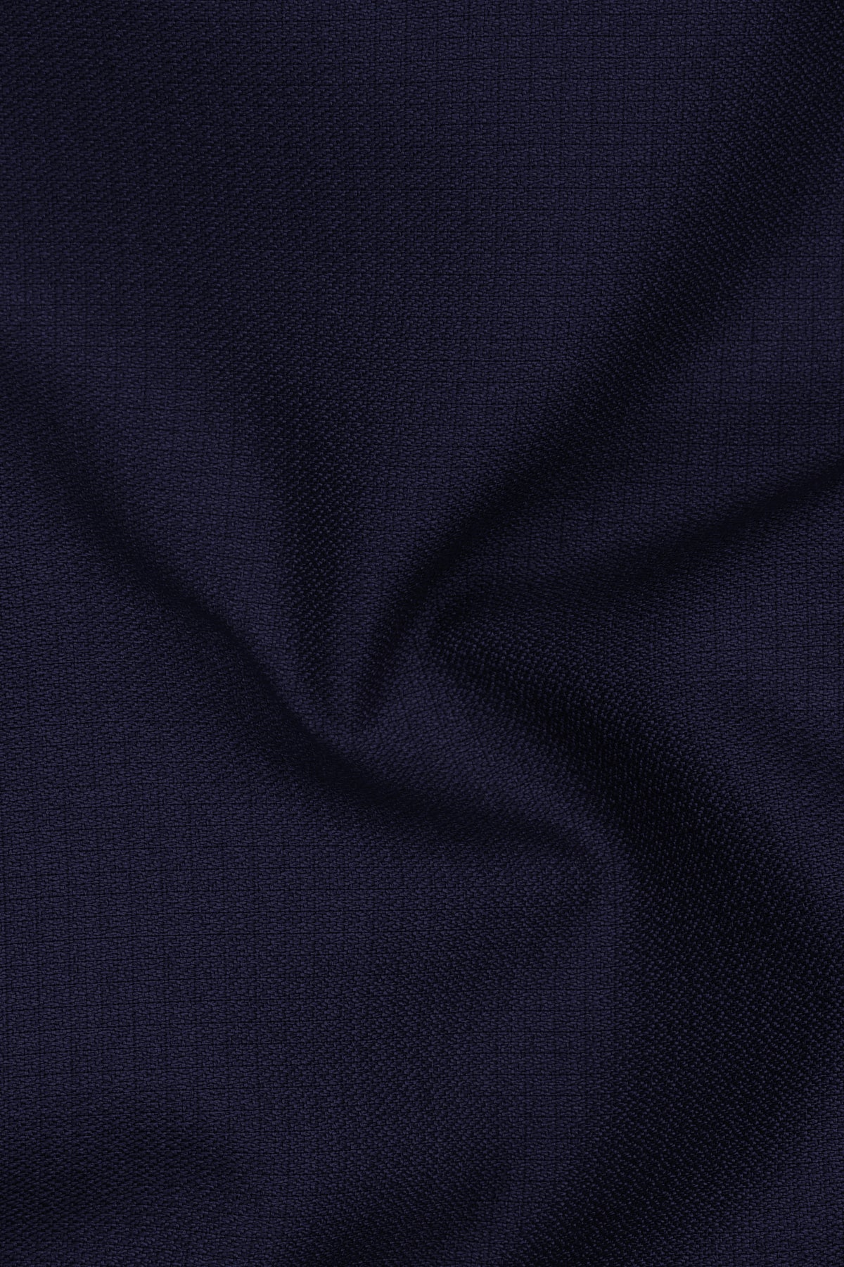 Nocturne-Mirage Navy Diamond Textured Wool Rich Slight Stretch Bandhgala Suit