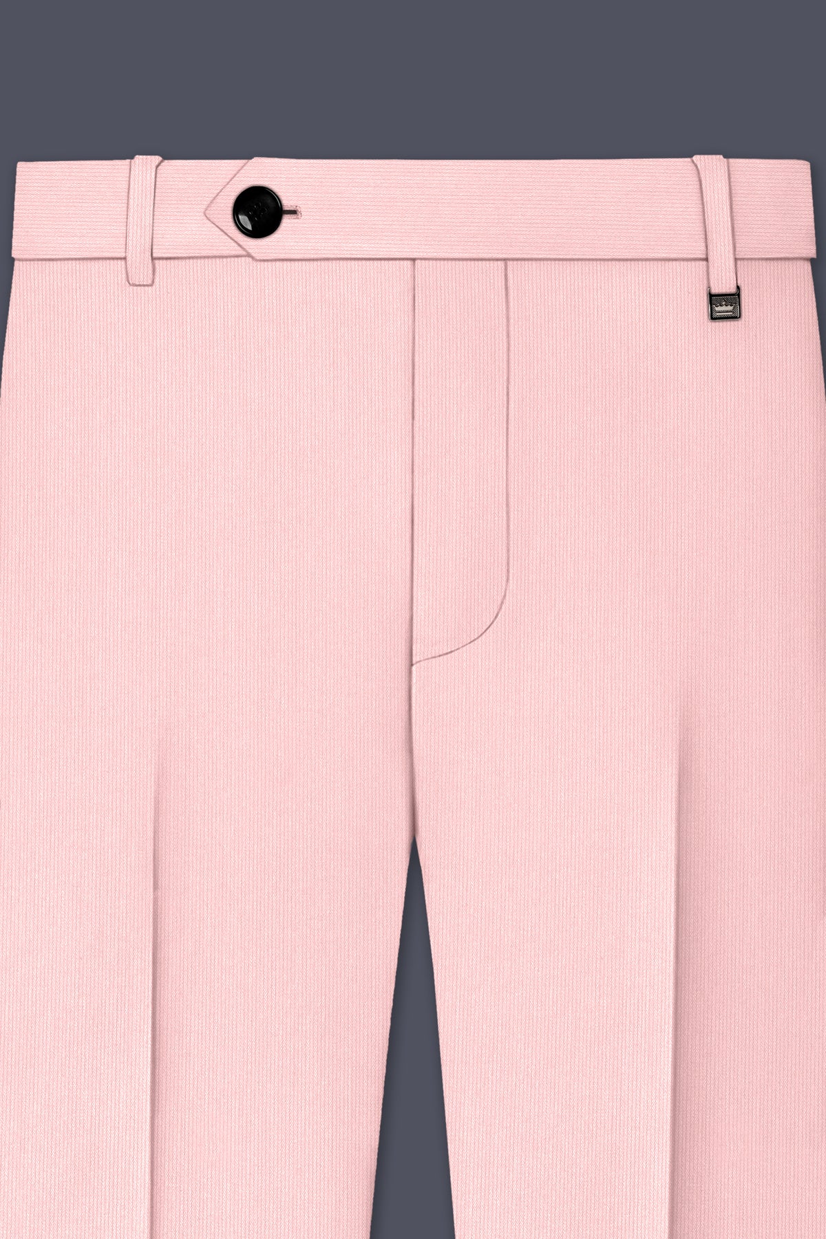 Elara-Cosmos Pink Diamond Textured Wool Rich Slight Stretch Single Breasted Suit