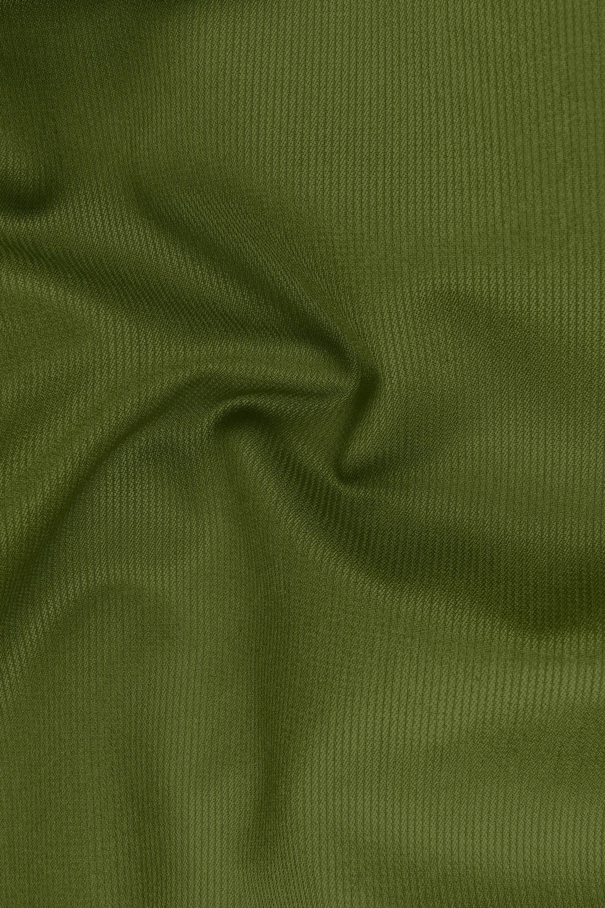 Hunter-Muddy Green Diamond Textured Wool Rich Slight Stretch Double Breasted Suit