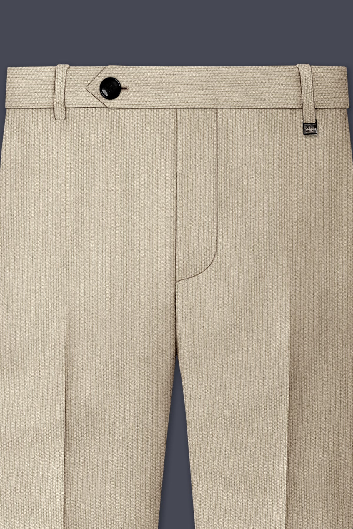 Ivoria-Vanilla Cream Diamond Textured Wool Rich Slight Stretch Double Breasted Suit