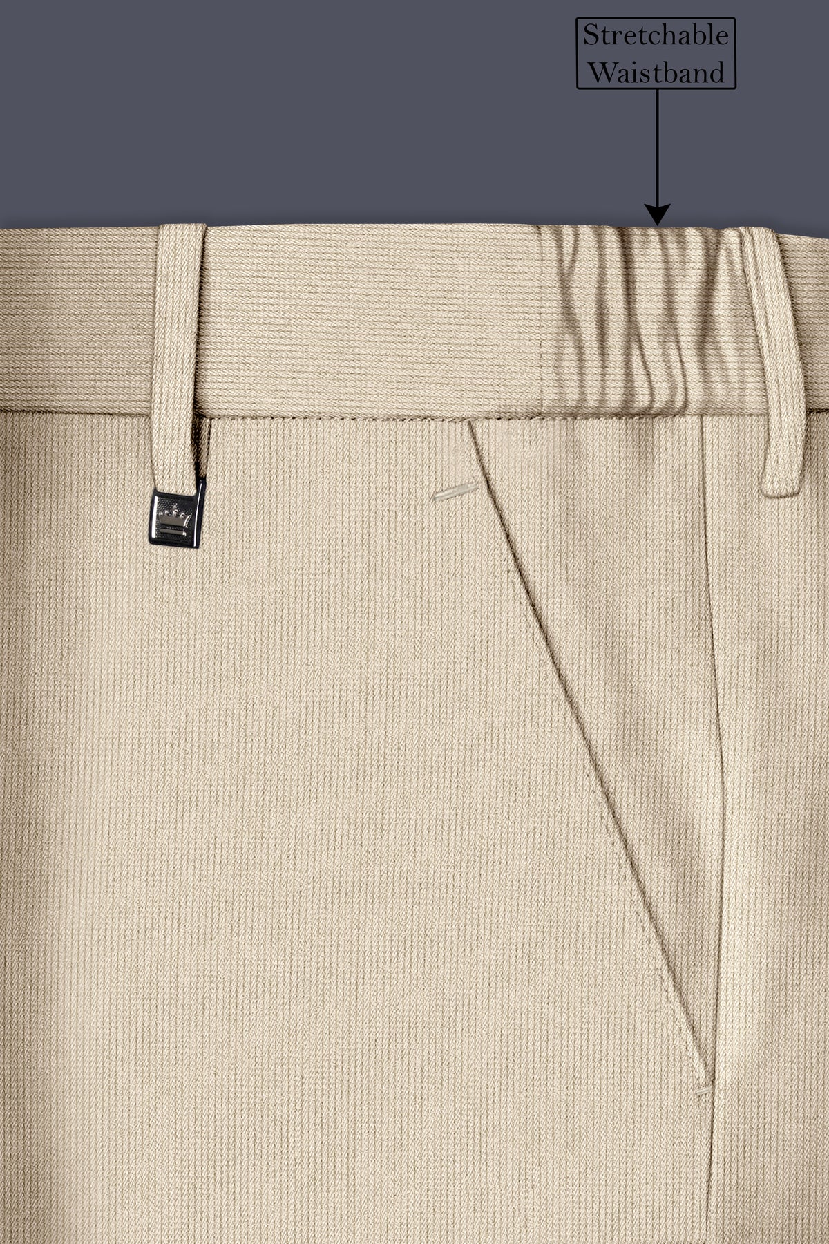 Ivoria-Vanilla Cream Diamond Textured Wool Rich Slight Stretch Double Breasted Suit