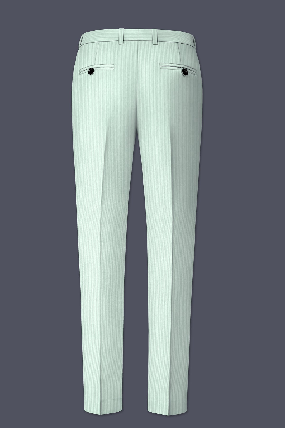 Viridis-Pumice Green Diamond Textured Wool Rich Slight Stretch Double Breasted Suit