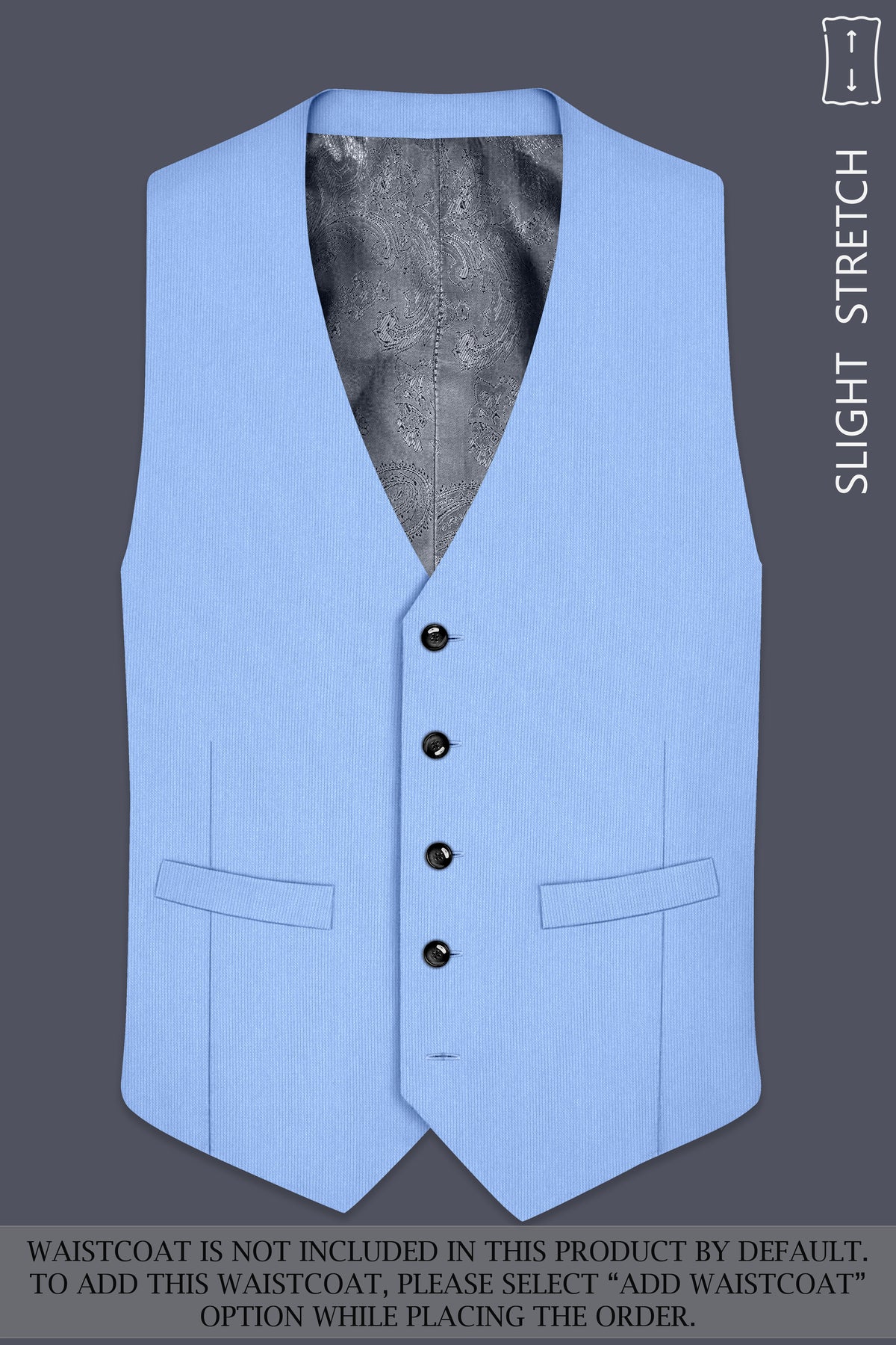 Cobalt-Jordy Blue Diamond Textured Wool Rich Slight Stretch Double Breasted Suit
