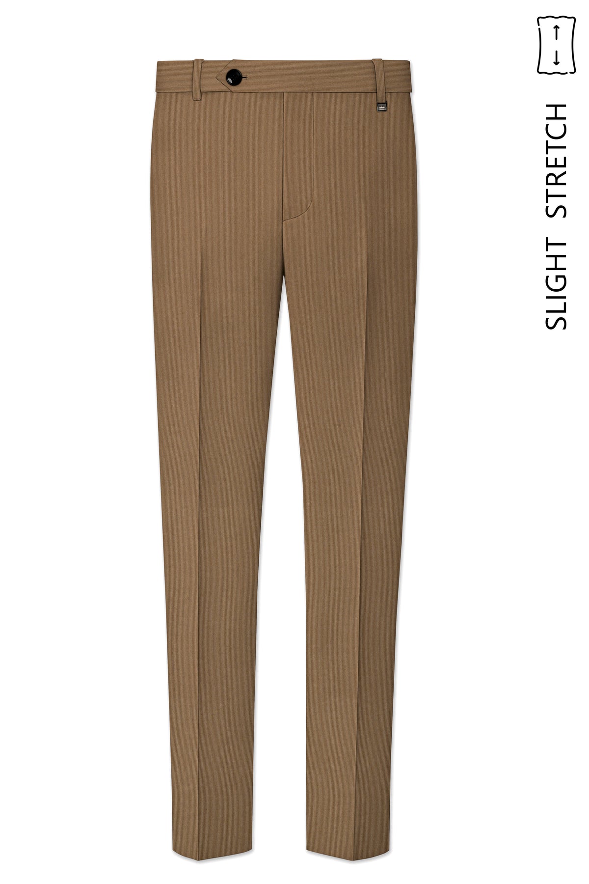 Weston-Millbrook Brown Diamond Textured Wool Rich Slight Stretch Double Breasted Suit