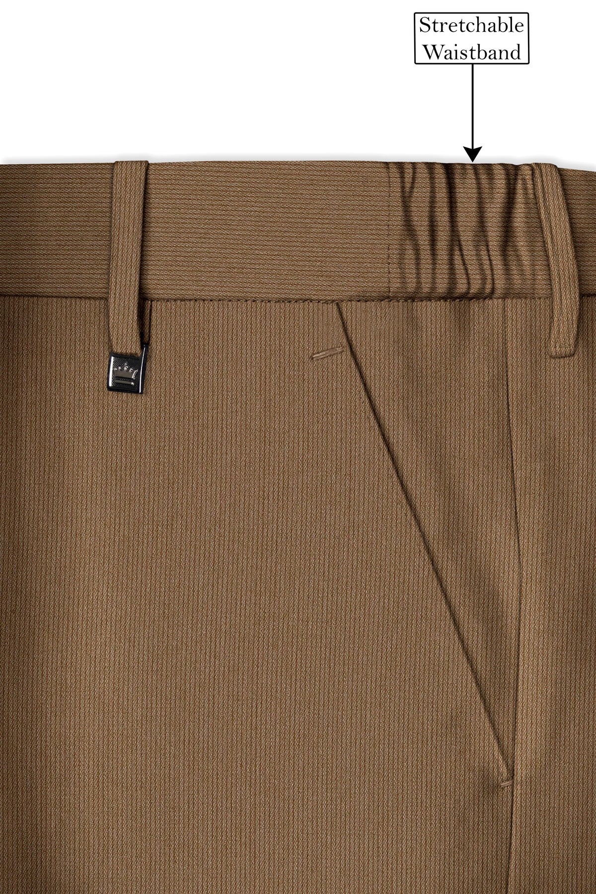 Weston-Millbrook Brown Diamond Textured Wool Rich Slight Stretch Double Breasted Suit