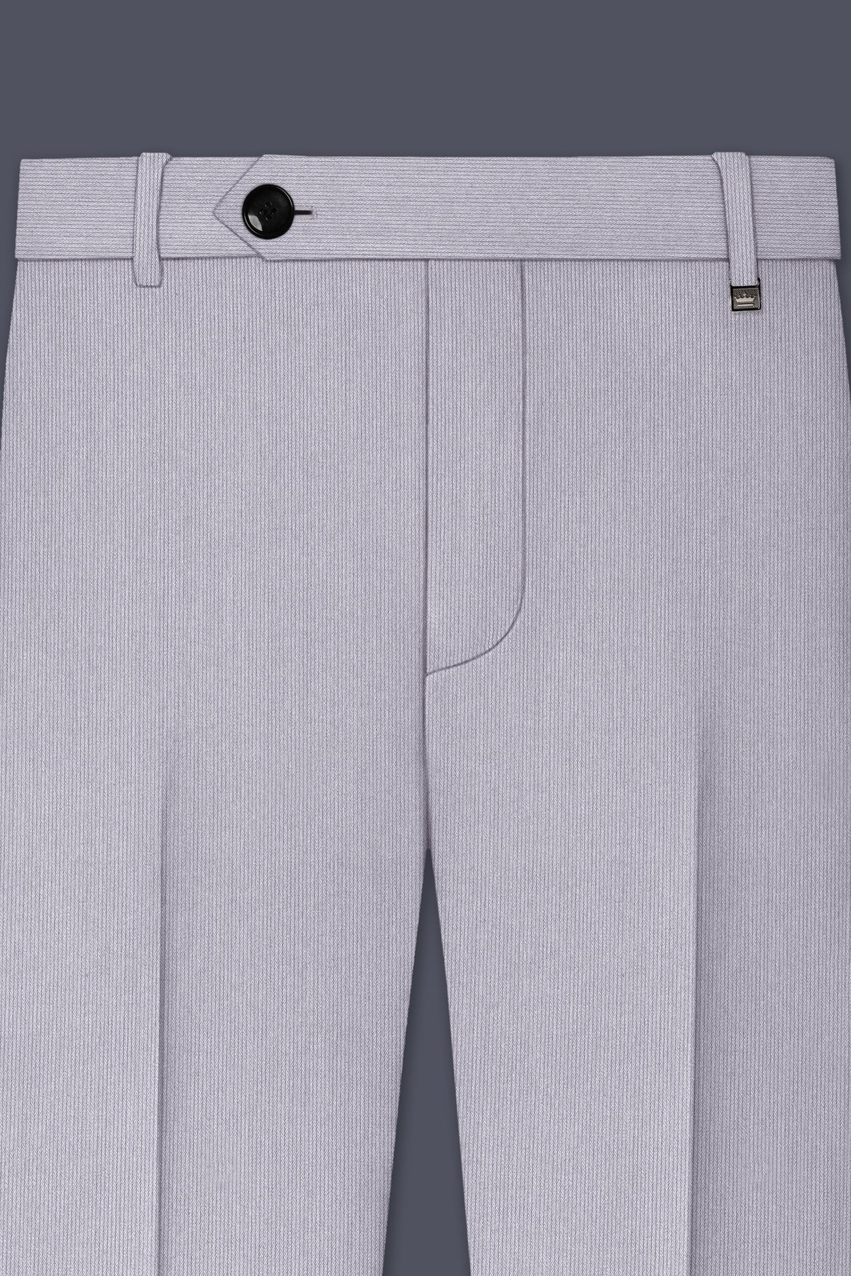 Virelli-Suva Gray Diamond Textured Wool Rich Slight Stretch Double Breasted Suit