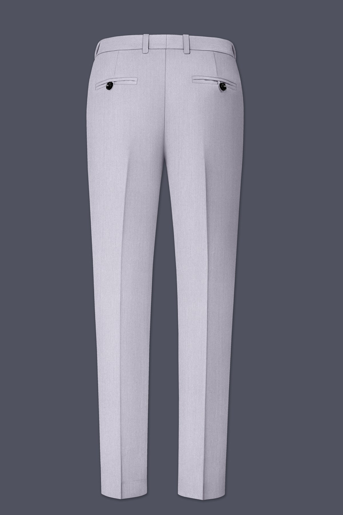 Virelli-Suva Gray Diamond Textured Wool Rich Slight Stretch Double Breasted Suit