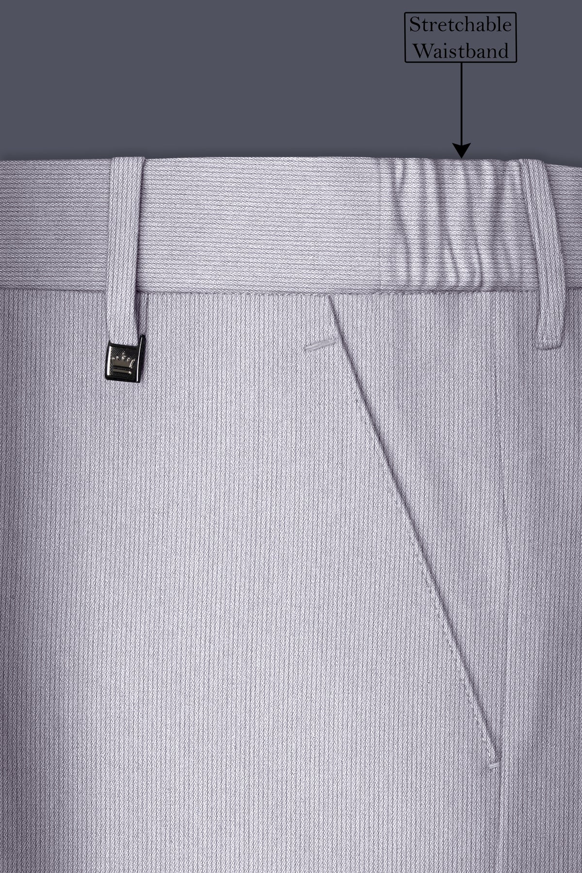 Virelli-Suva Gray Diamond Textured Wool Rich Slight Stretch Double Breasted Suit