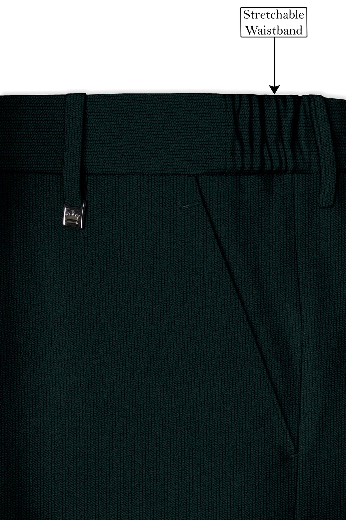 Viridian-Burnham Green Diamond Textured Wool Rich Slight Stretch Double Breasted Suit