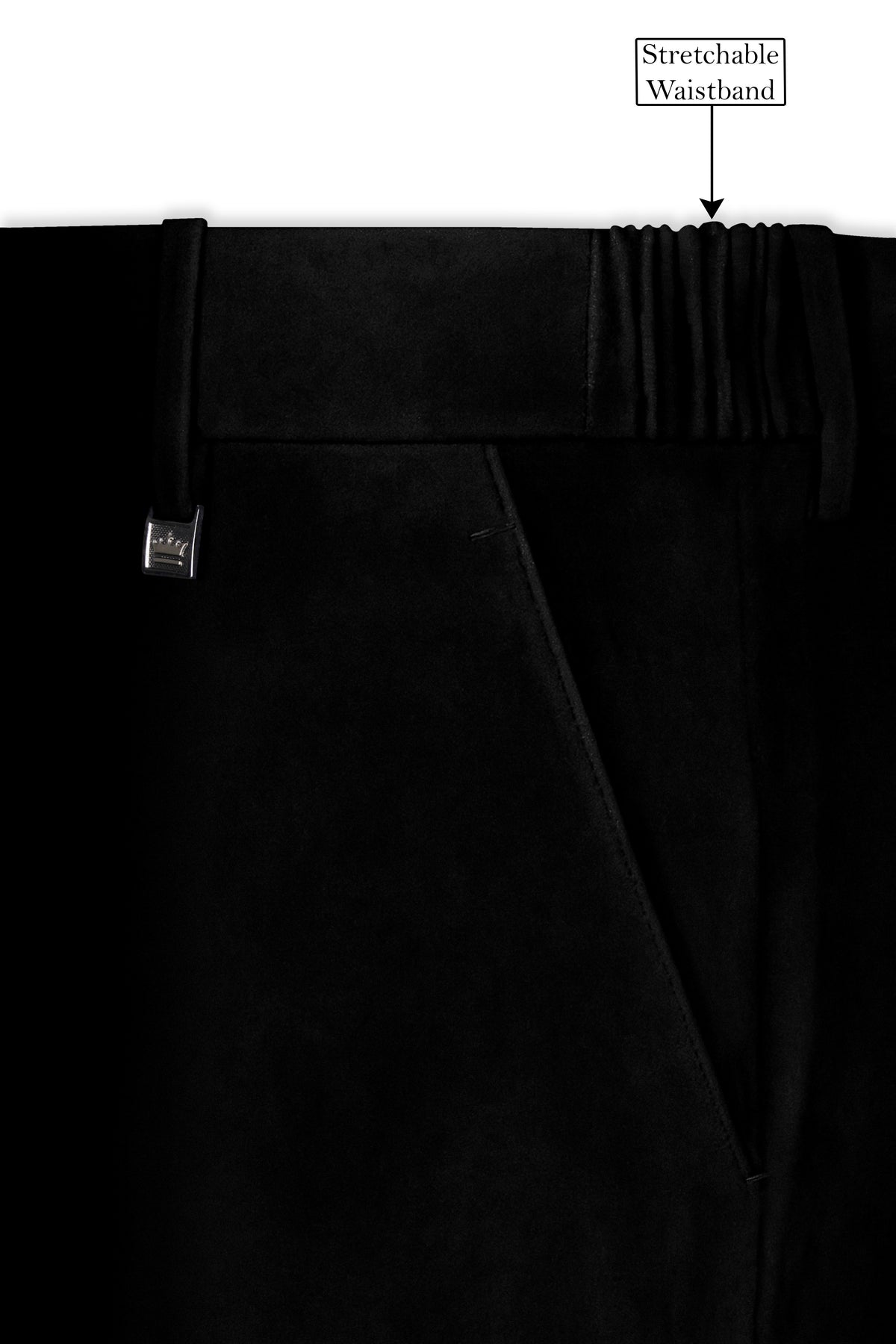 Aurelius-Jade Black Velvet Peak Lapel Tuxedo Suit