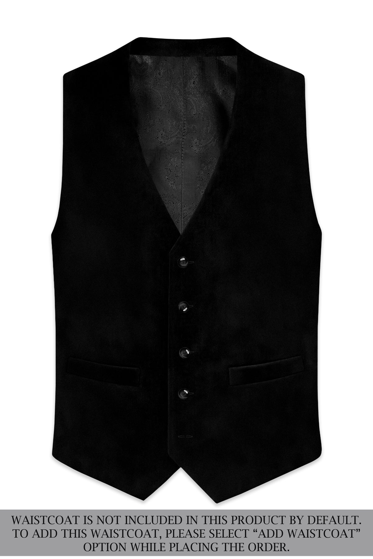 Aurelius-Jade Black Velvet Peak Lapel Tuxedo Suit