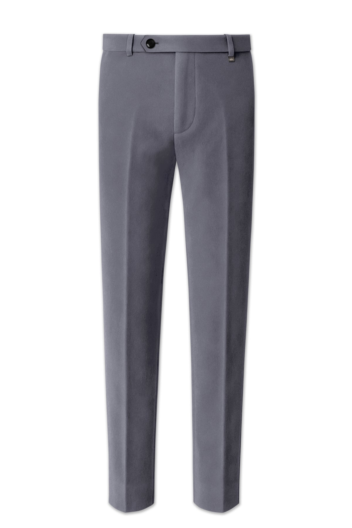 Velluto-Tuna Gray Velvet Peak Lapel Tuxedo Suit