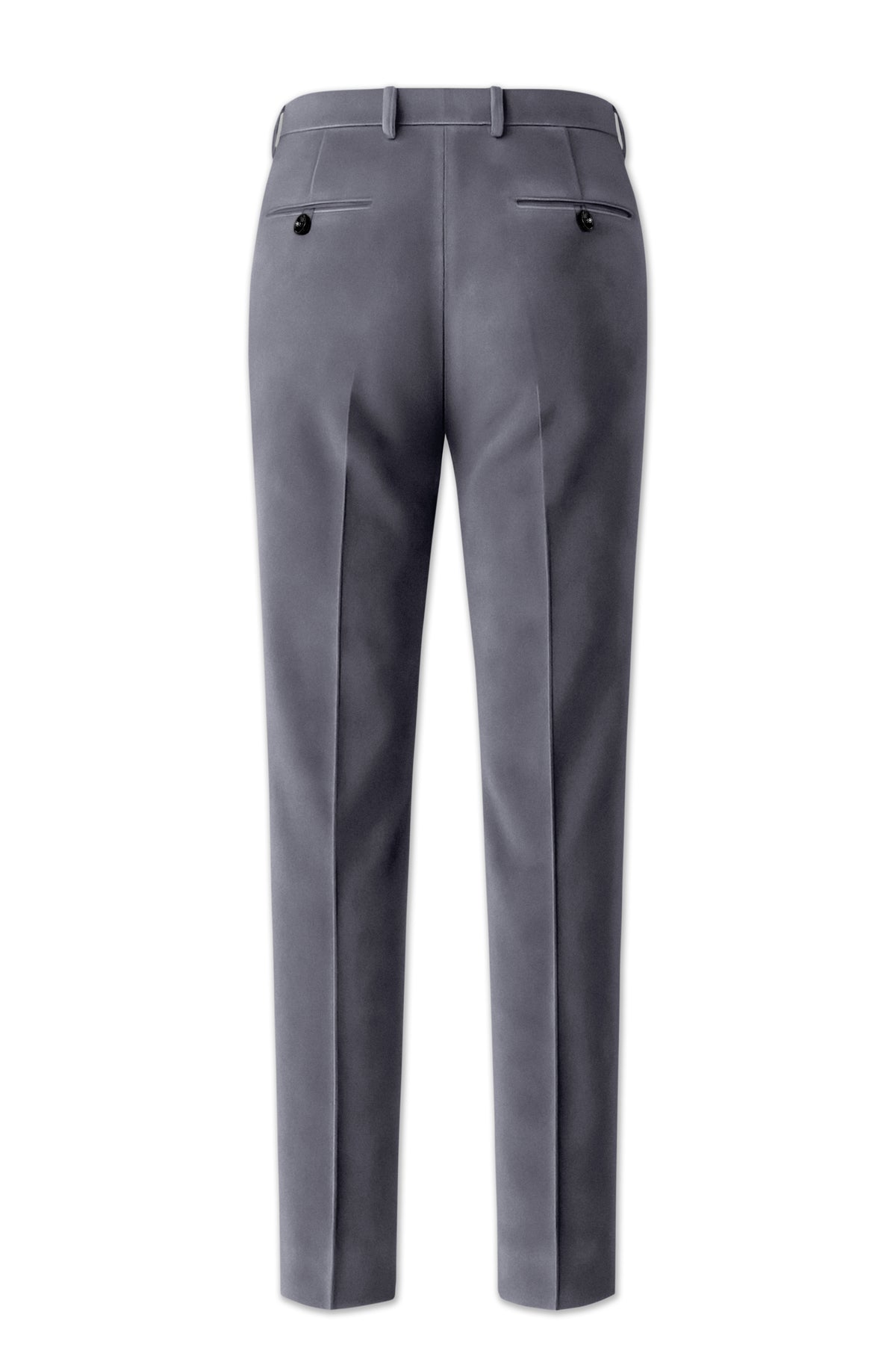 Velluto-Tuna Gray Velvet Peak Lapel Tuxedo Suit