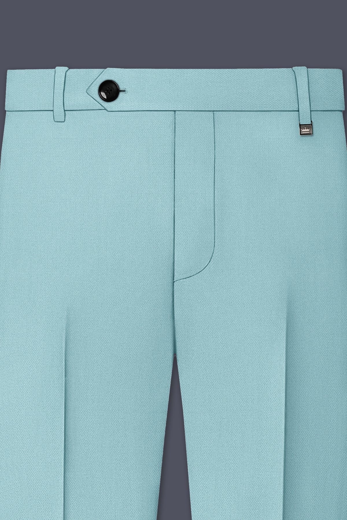 Eclipse-Hosta Blue Diamond Textured Wool Rich Slight Stretch Single Breasted Suit