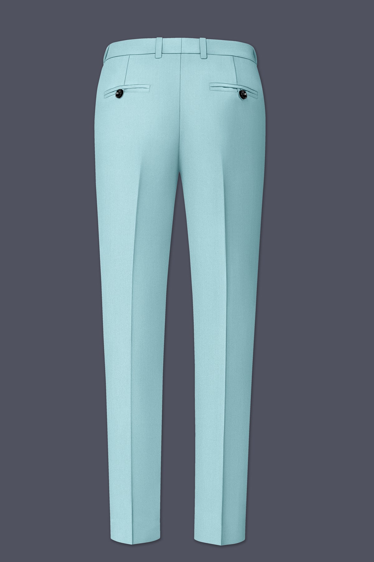 Eclipse-Hosta Blue Diamond Textured Wool Rich Slight Stretch Double Breasted Suit