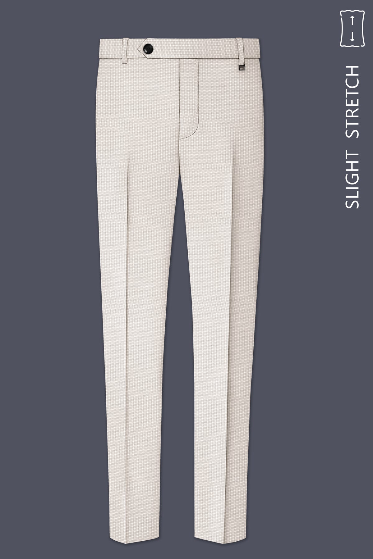 Dorian-Gainsboro Gray Diamond Textured Wool Rich Slight Stretch Single Breasted Suit
