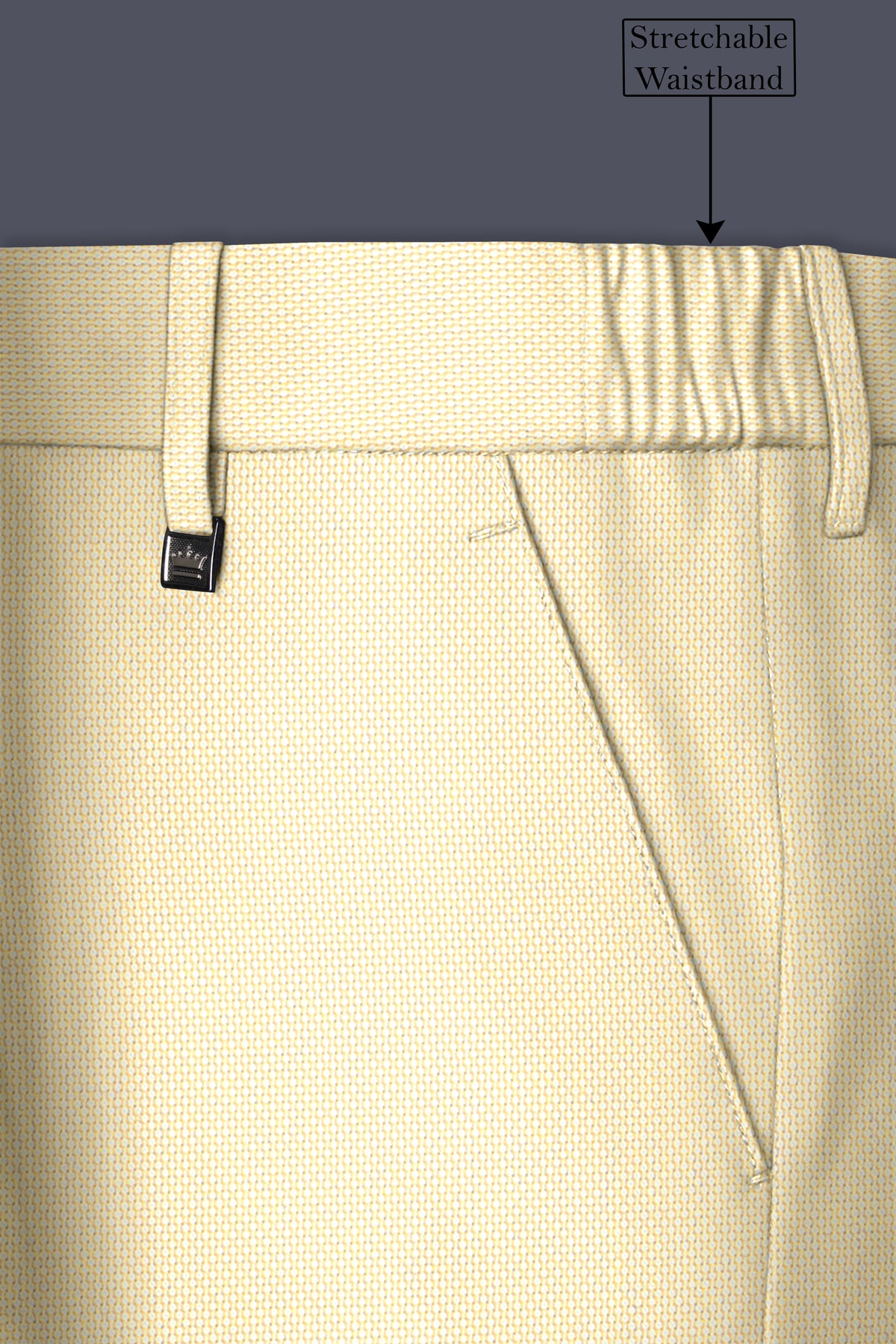Lumine-Bavarian Cream Diamond Textured Wool Rich Slight Stretch Single Breasted Suit