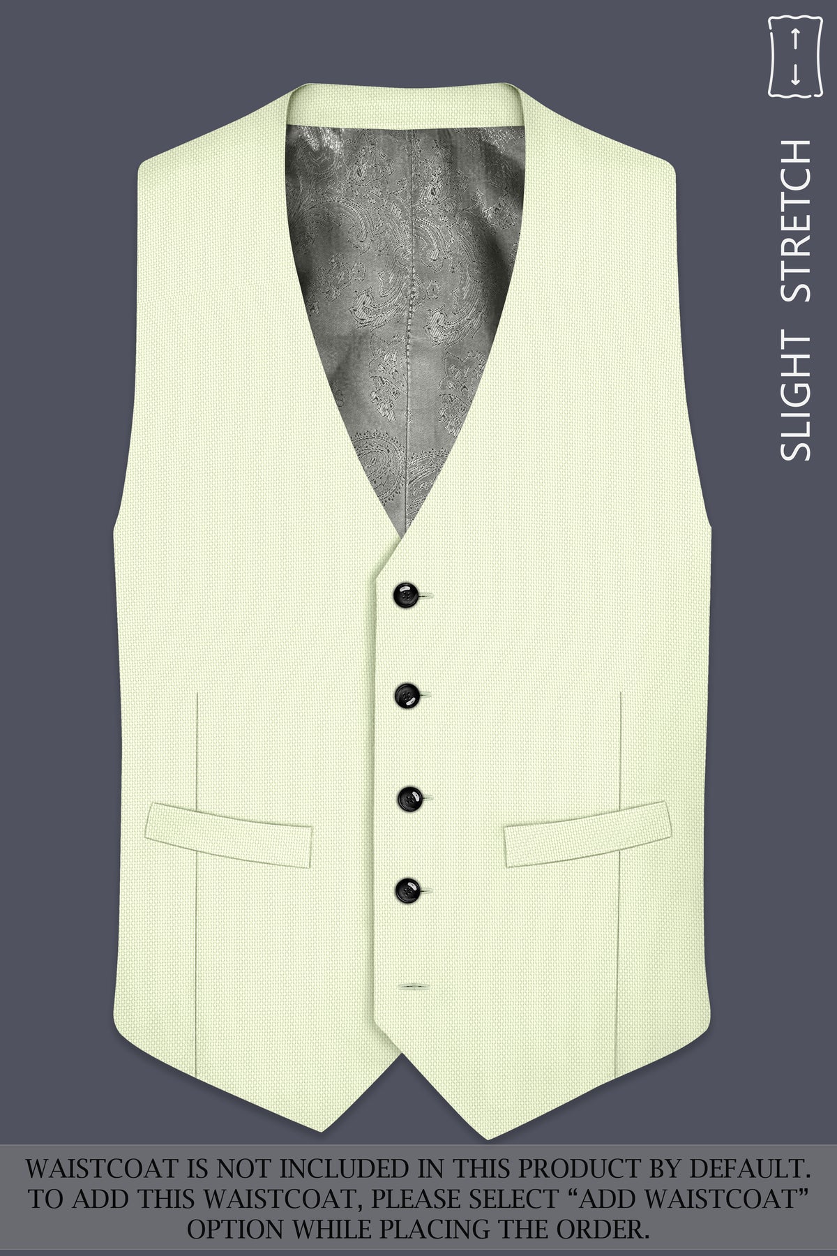 Verdant-Bud Green Diamond Textured Wool Rich Slight Stretch Single Breasted Suit