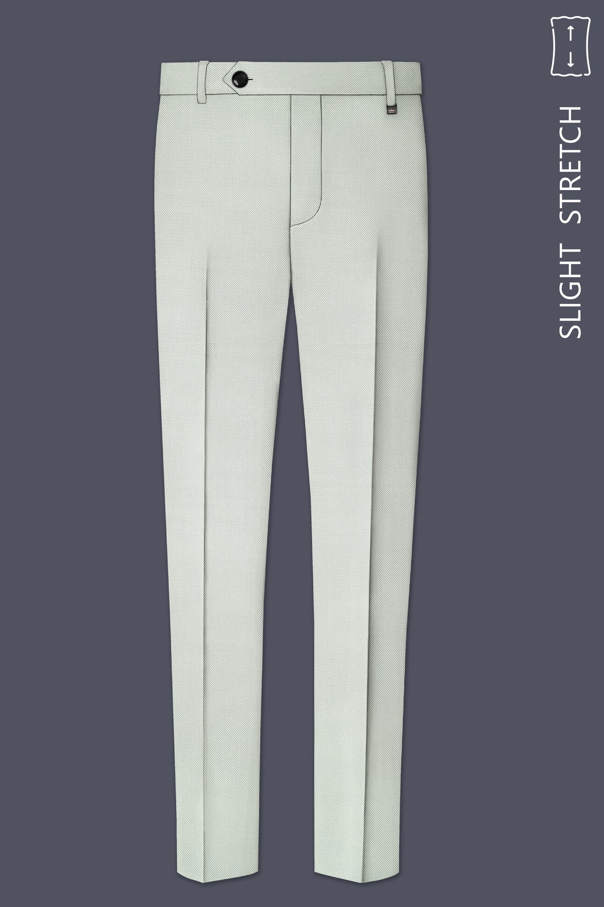 Cavell-Ash Gray Diamond Textured Wool Rich Slight Stretch Double Breasted Suit