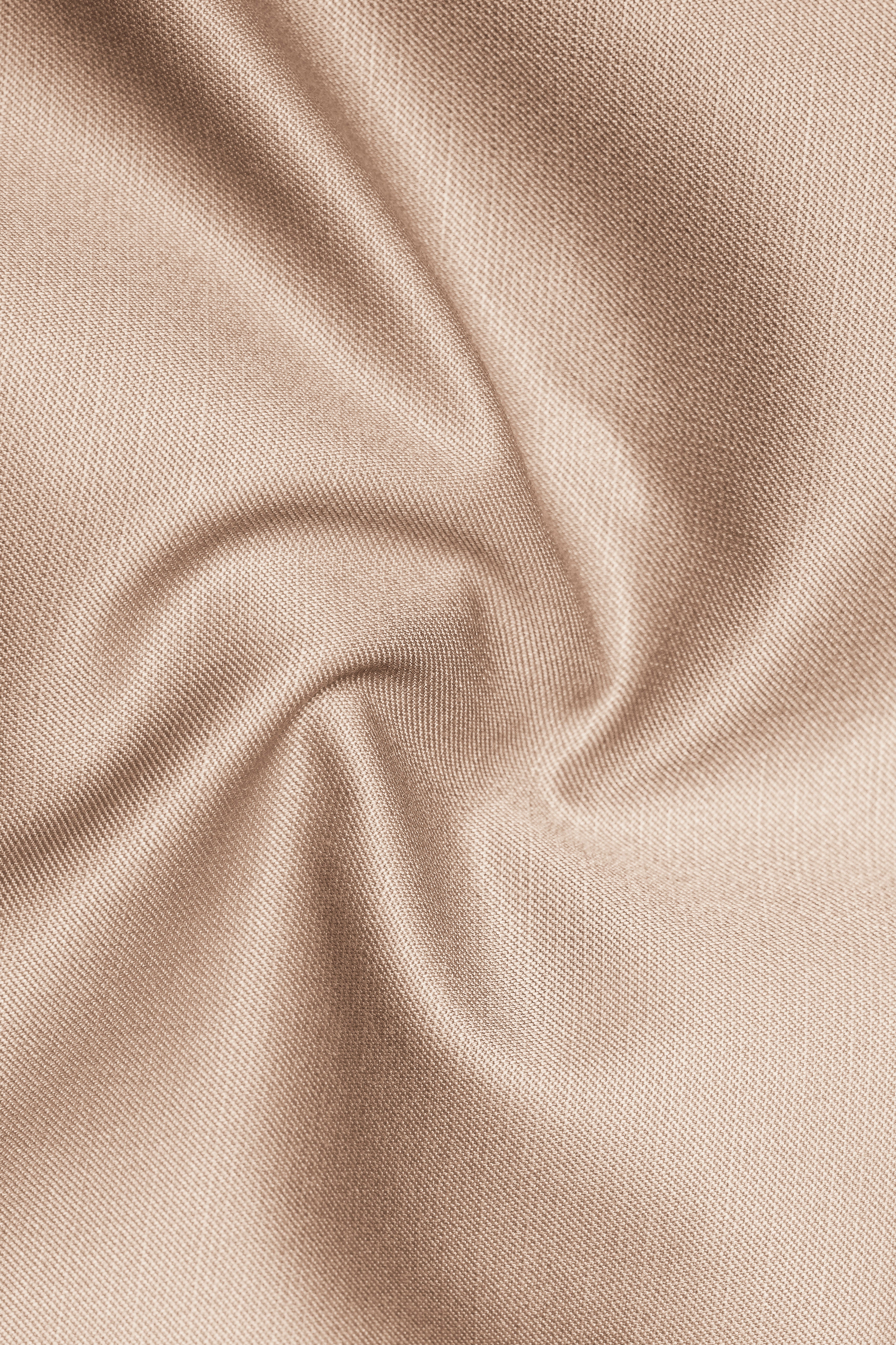 Hazelnut Subtle Sheen Cross Placket Bandhgala/Mandarin Suit
