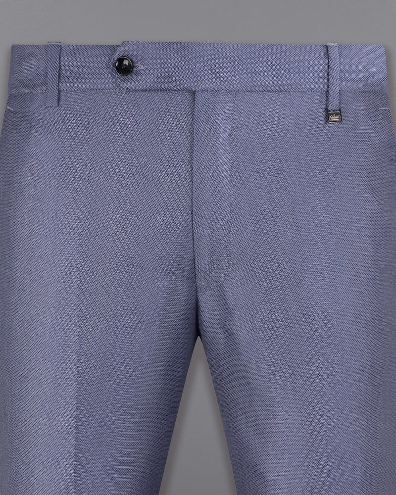Dolphin Blue Textured Trouser T2613-28, T2613-30, T2613-32, T2613-34, T2613-36, T2613-38, T2613-40, T2613-42, T2613-44