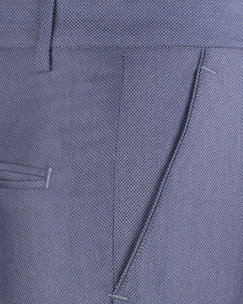 Dolphin Blue Textured Trouser T2613-28, T2613-30, T2613-32, T2613-34, T2613-36, T2613-38, T2613-40, T2613-42, T2613-44