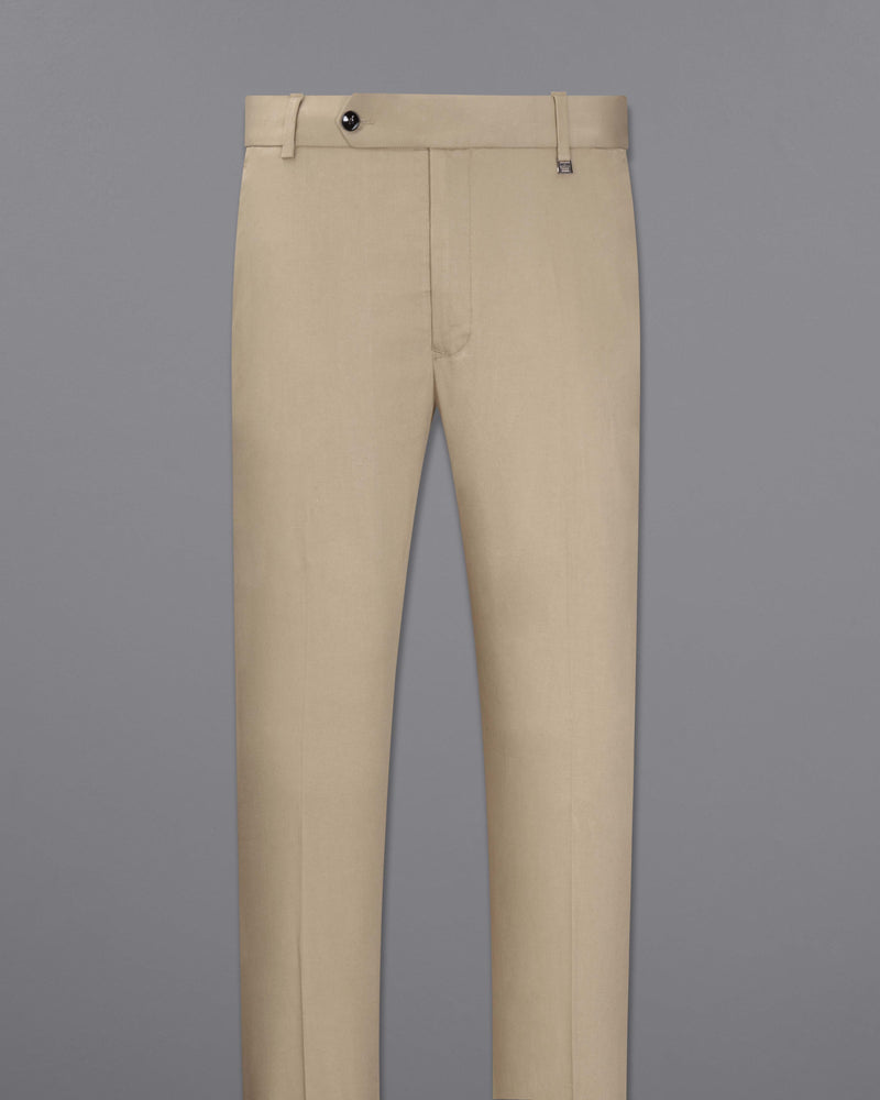 Quicksand Brown Stretchable Premium Cotton traveler Pant