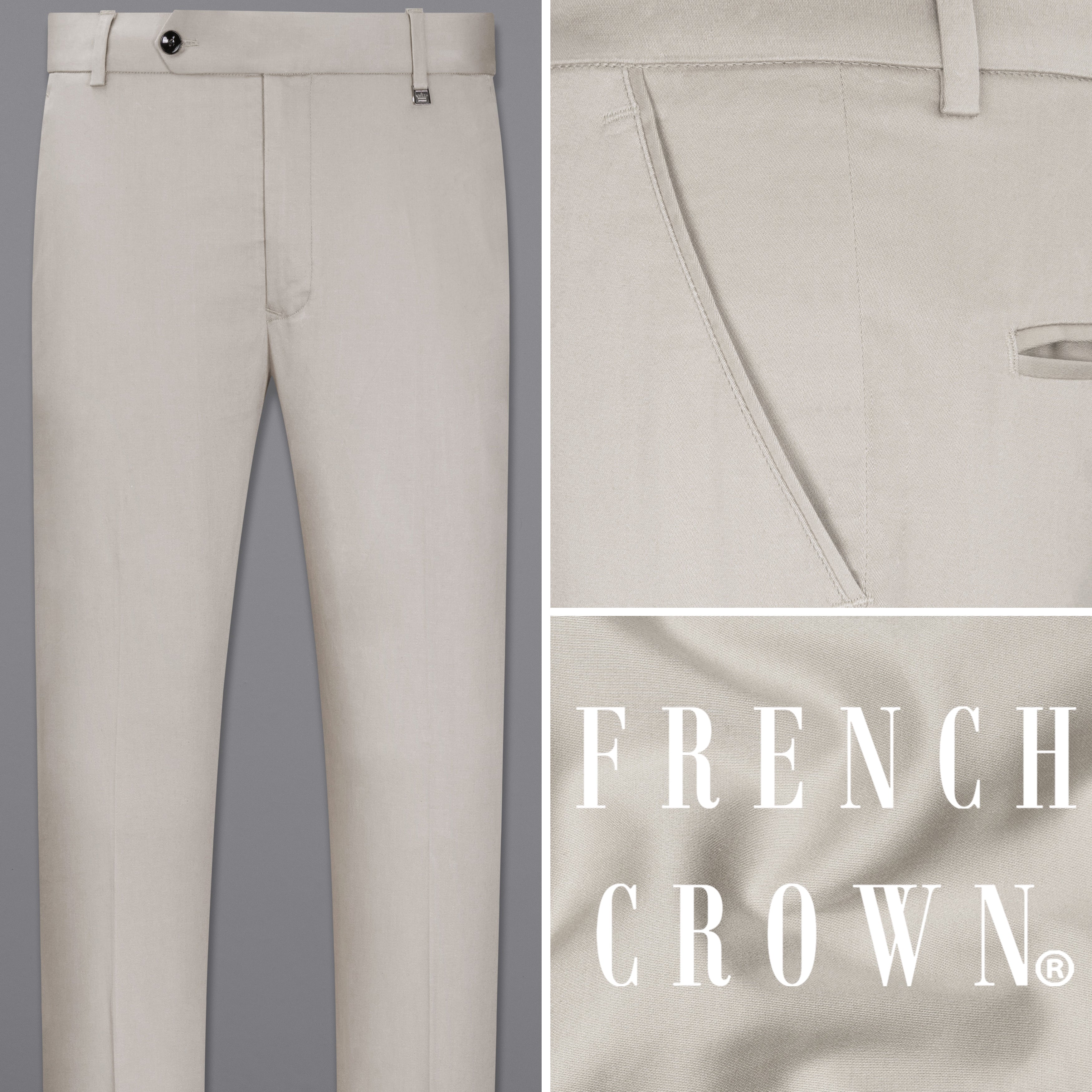 French Crown Men's Black Dress Pants Plain Front Size 40 | eBay