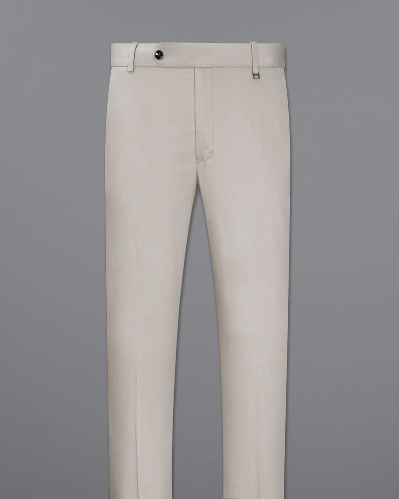 Sisal Light Gray Stretchable Premium Cotton traveler Pant