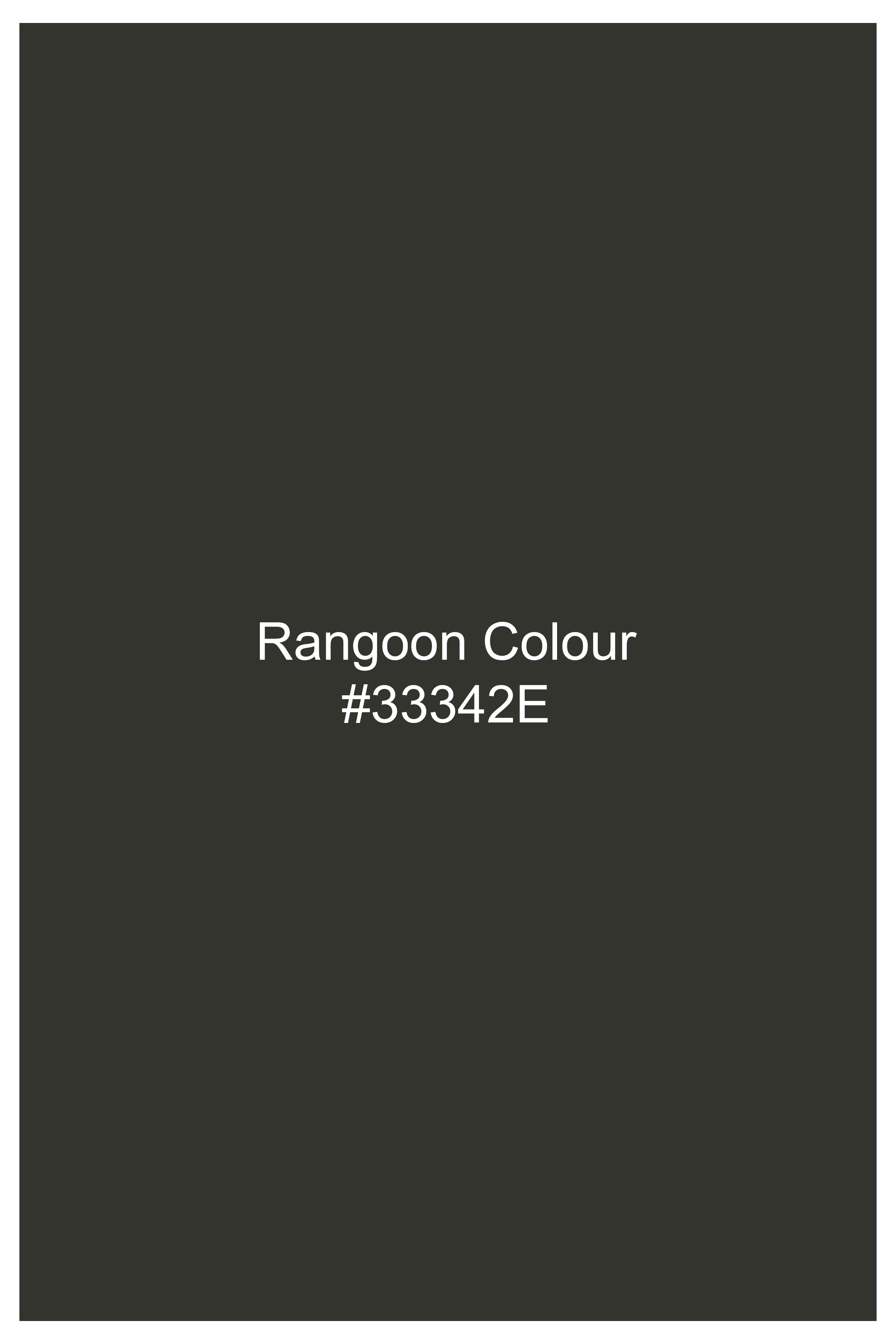 Rangoon Green Wool Blend Stretchable Waistband Pant