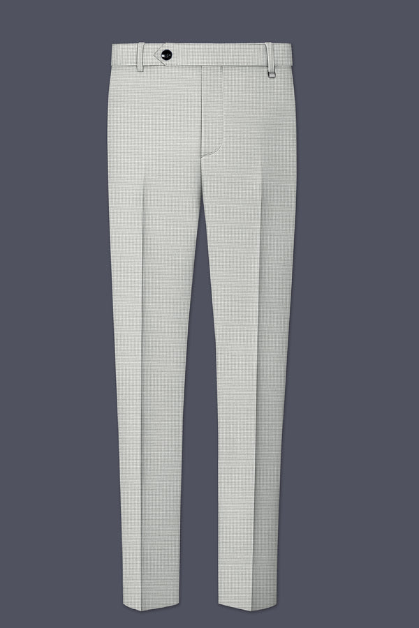 Shady Lady Grey houndstooth Wool Rich Pant