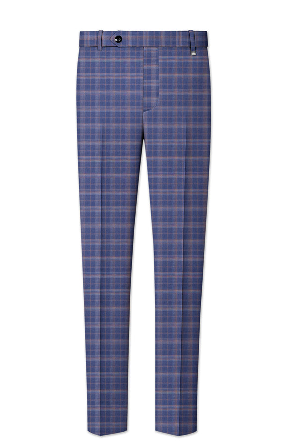 Trout Gray Super fine Checkered Wool Rich Pant
