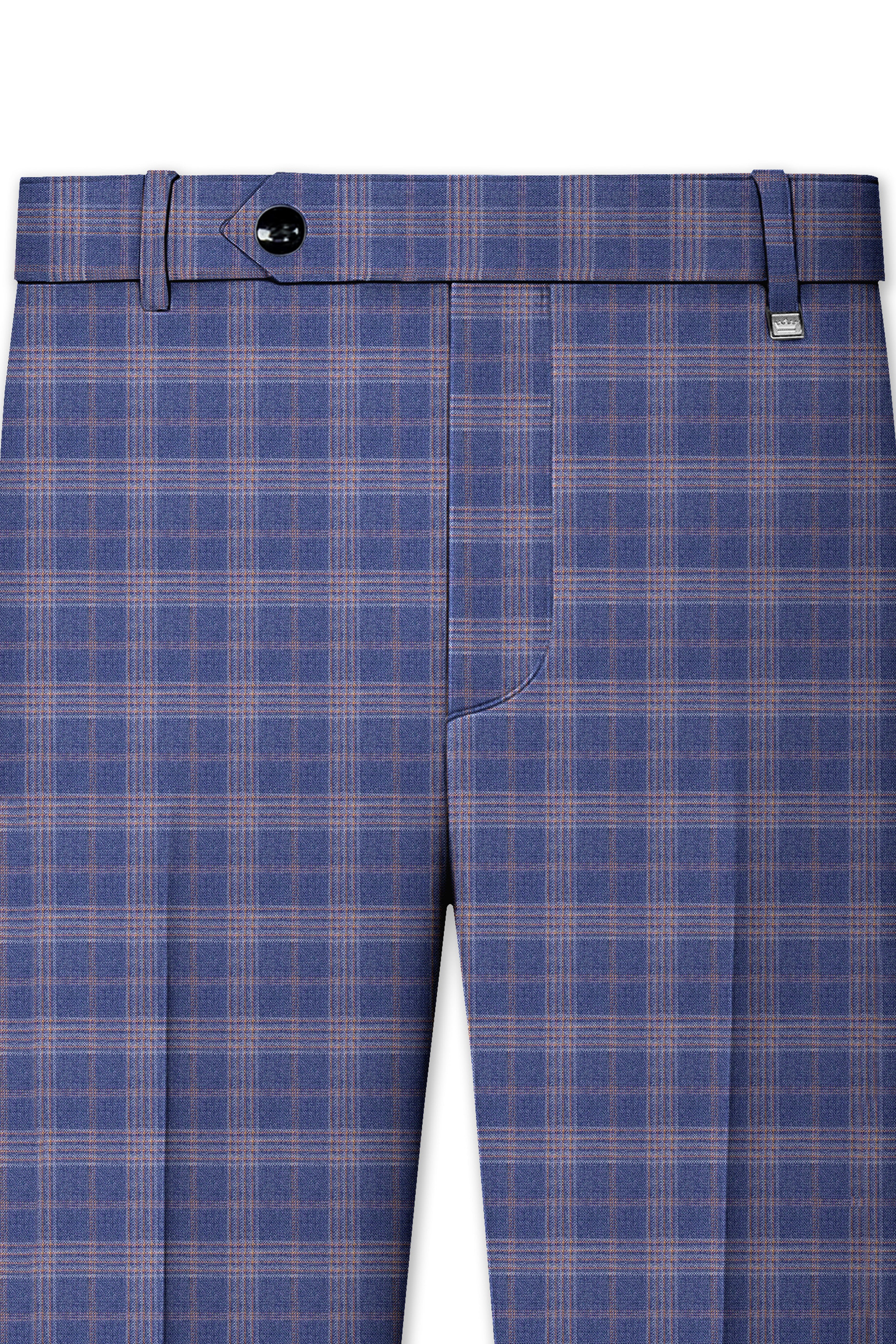 Trout Gray Super fine Checkered Wool Rich Pant