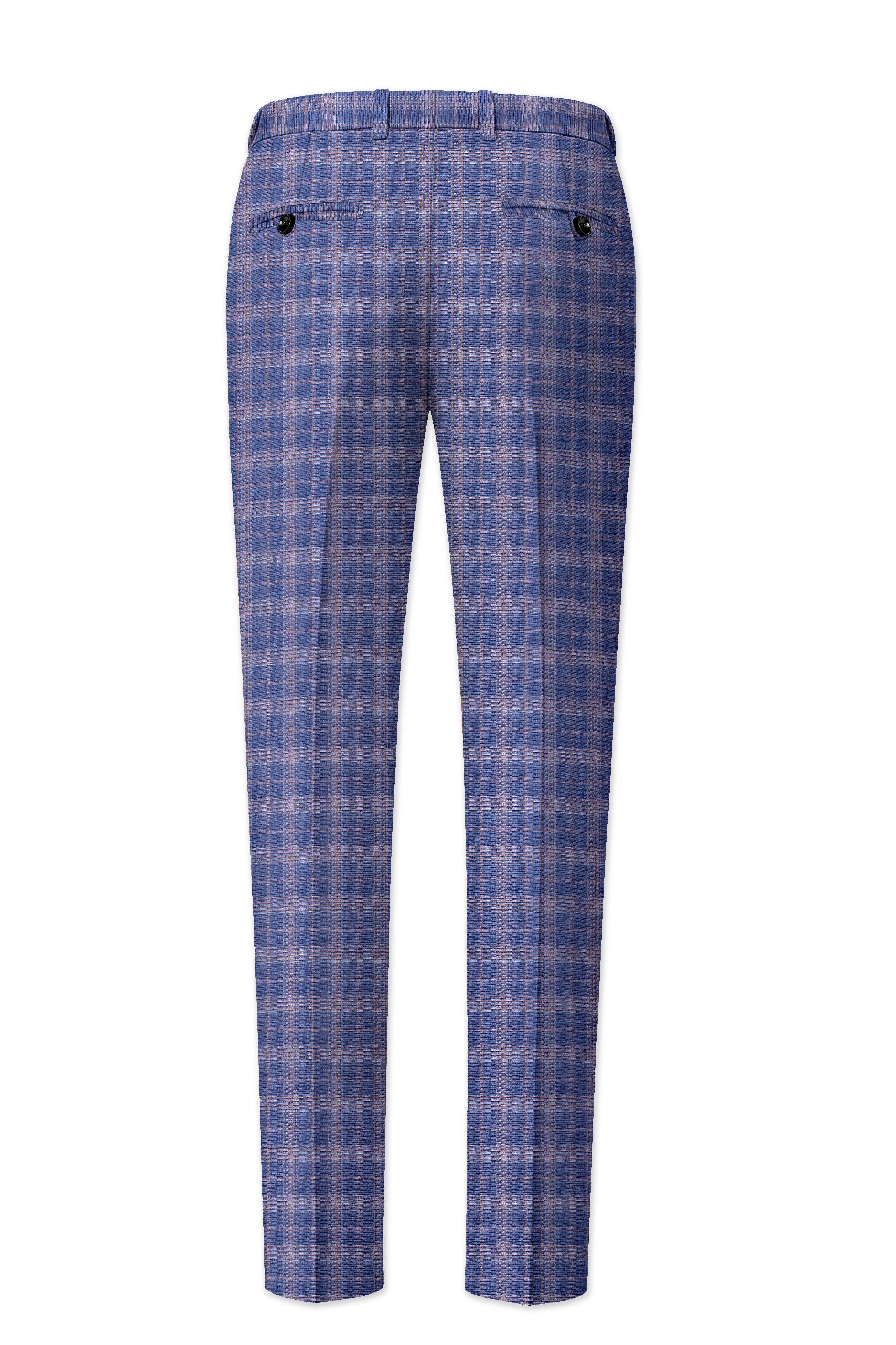 Trout Gray Super fine Checkered Wool Rich Pant