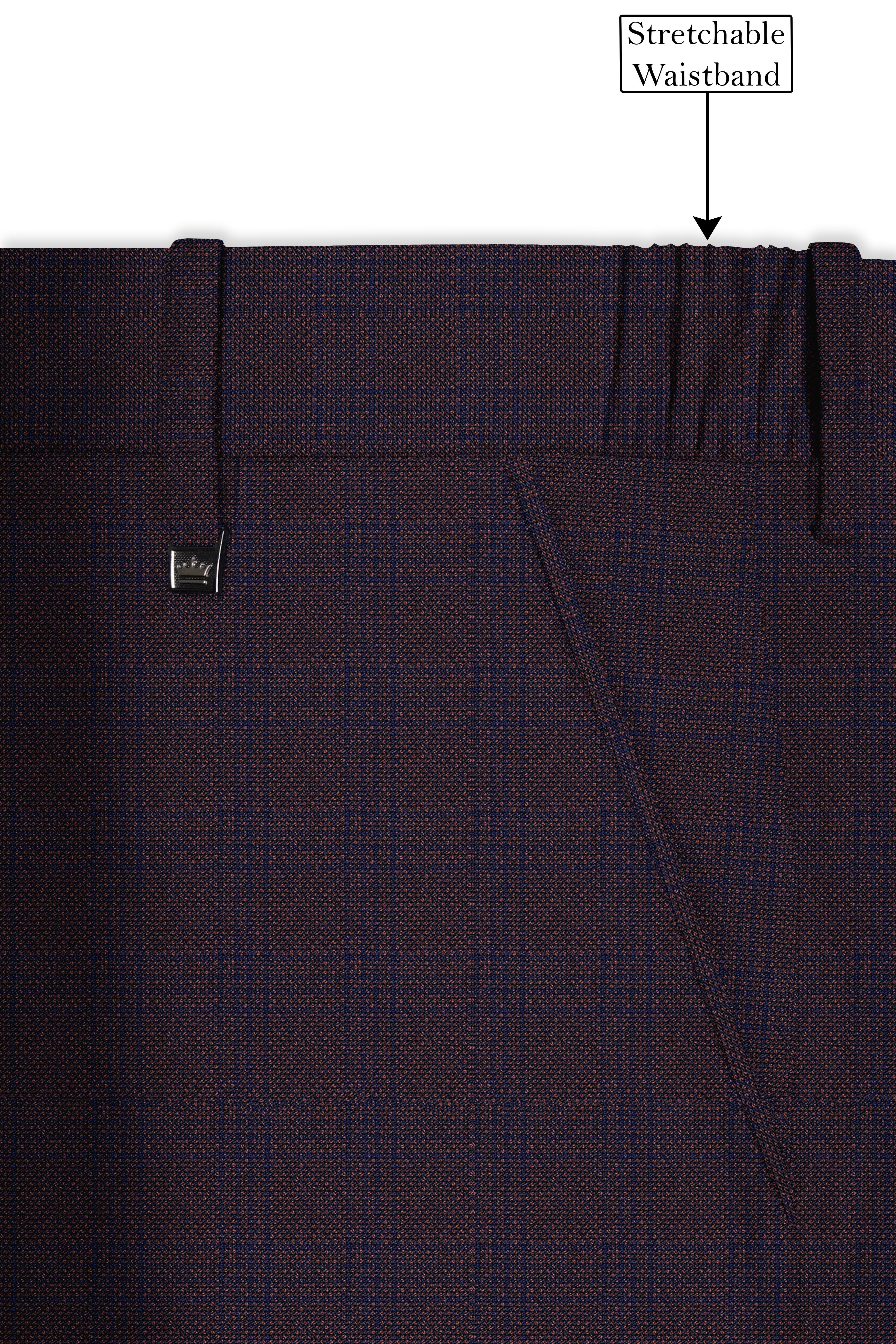 Thunder Brown Subtle Checkered Woolrich Pant