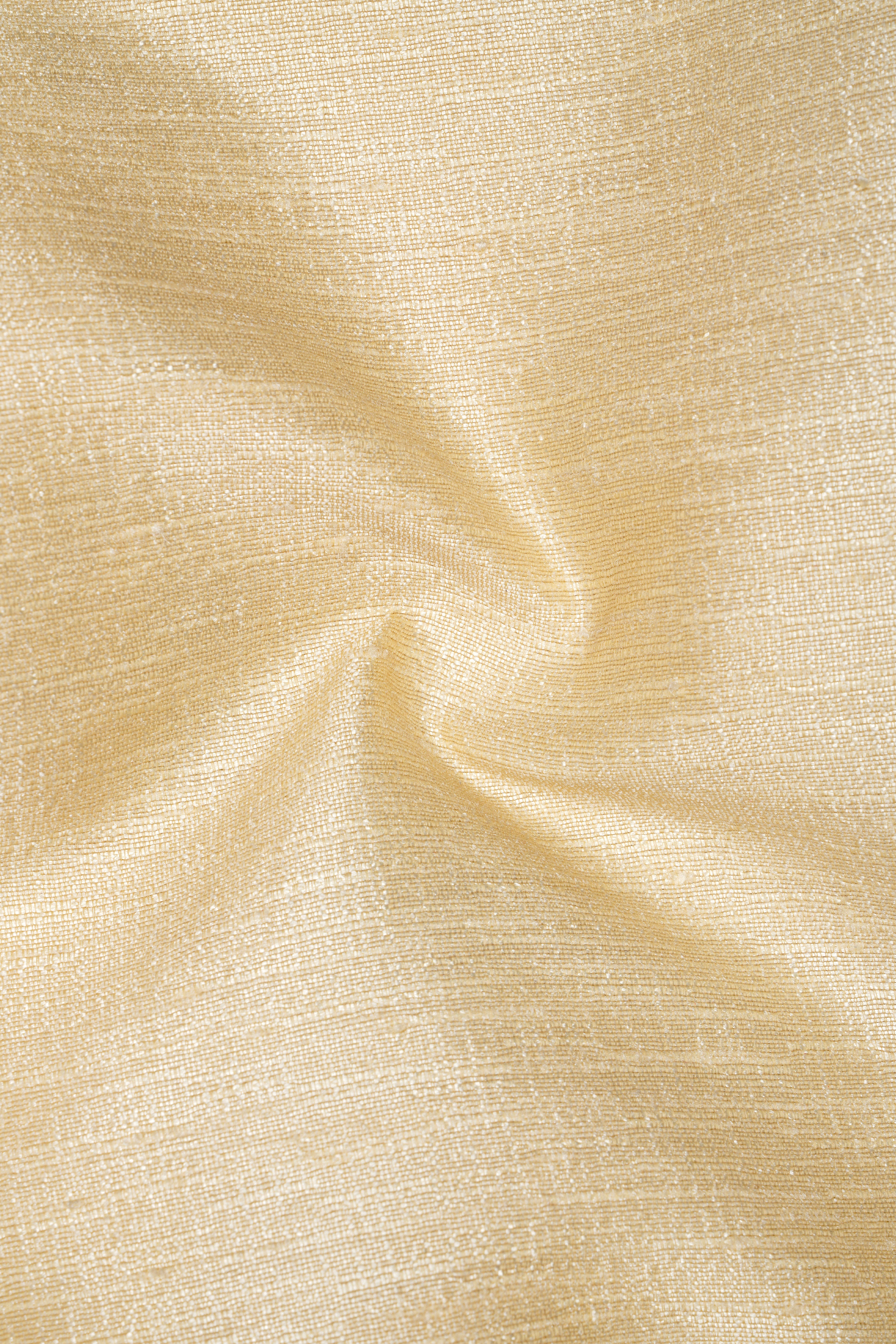 Derby Yellow Textured Stretchable Waistband Pant