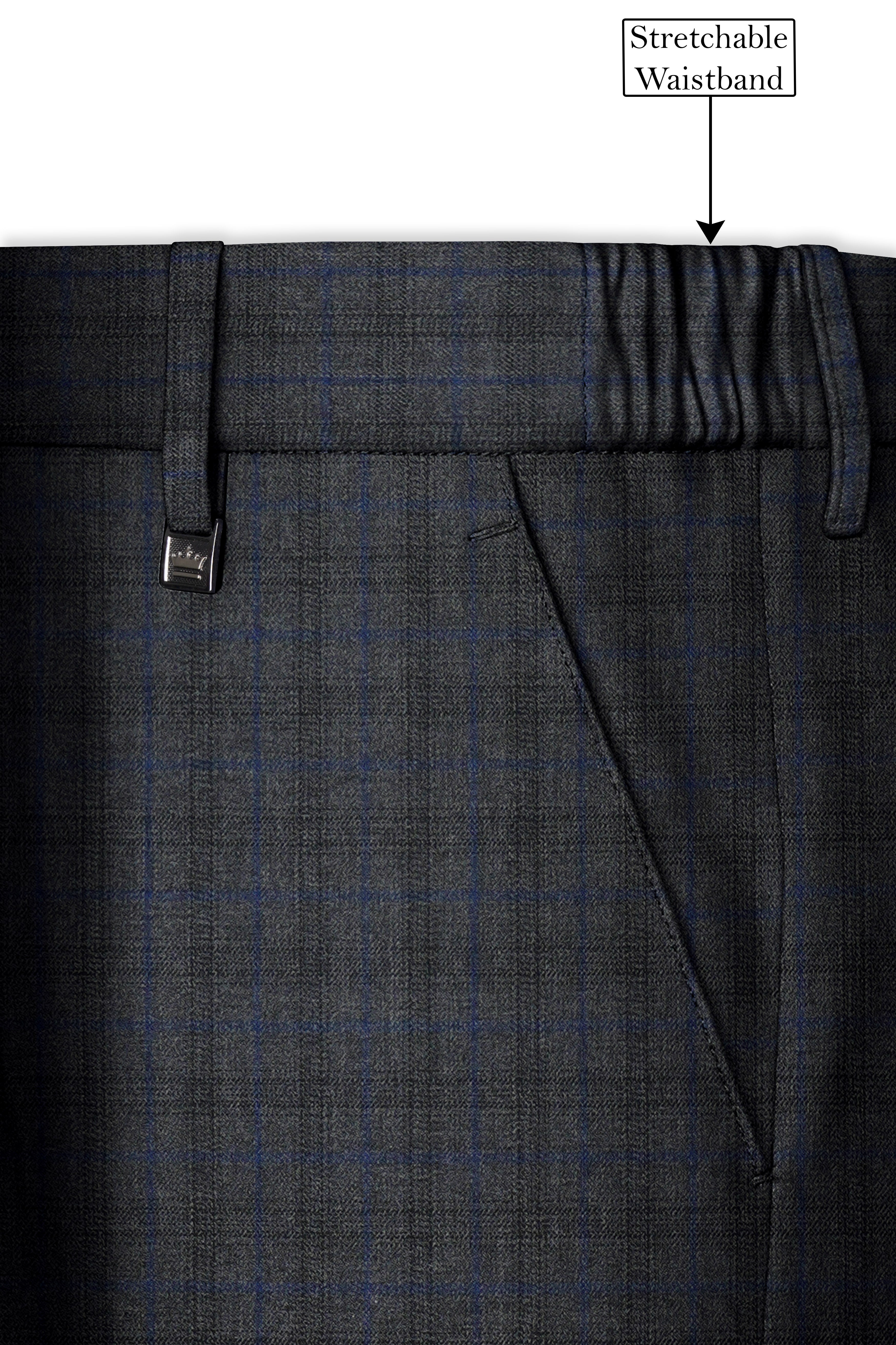 Tundora Gray Plaid Pant