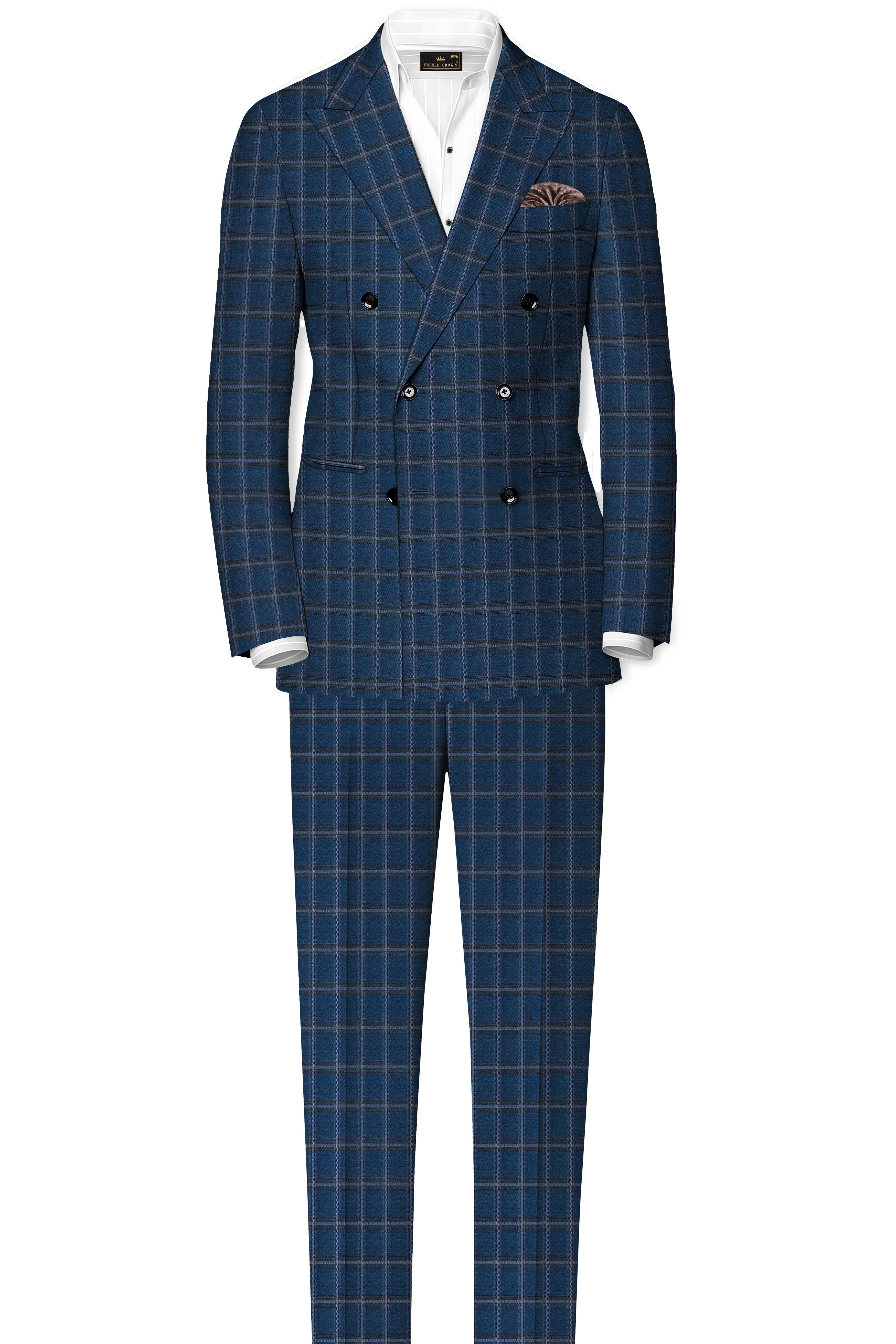 Blue Plaid Pant