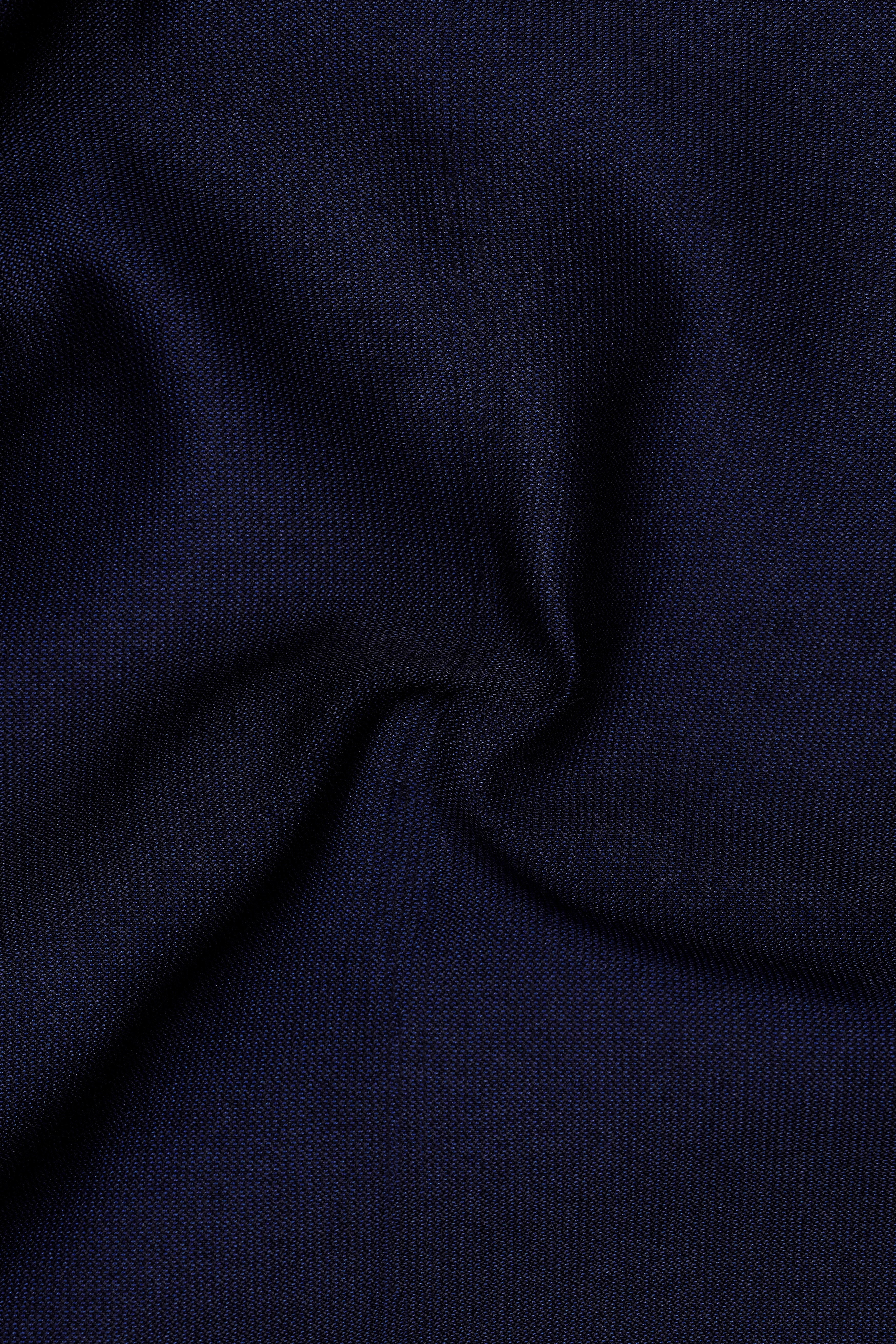 Gunmetal Blue Textured Pant