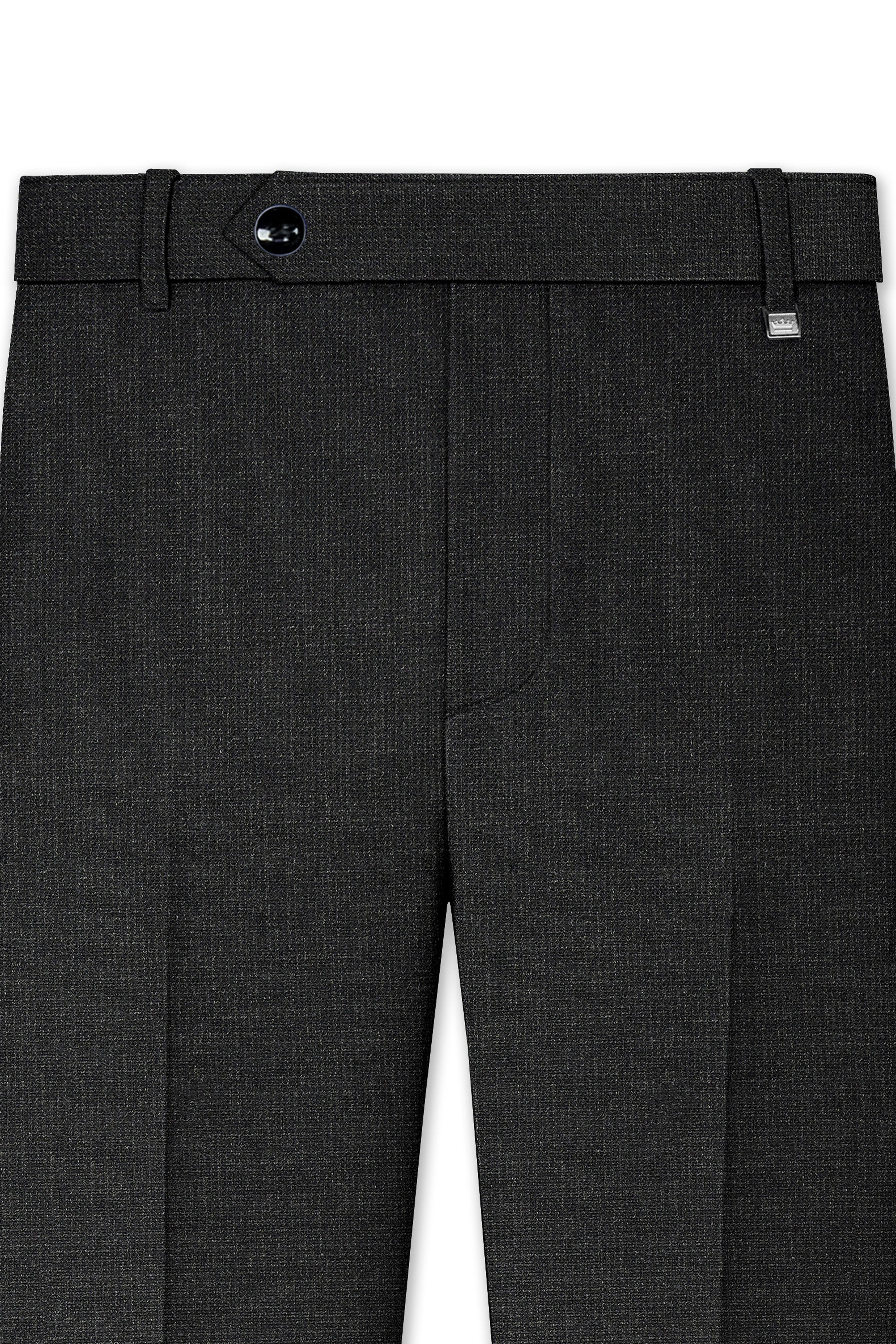 Piano Gray Textured Pant